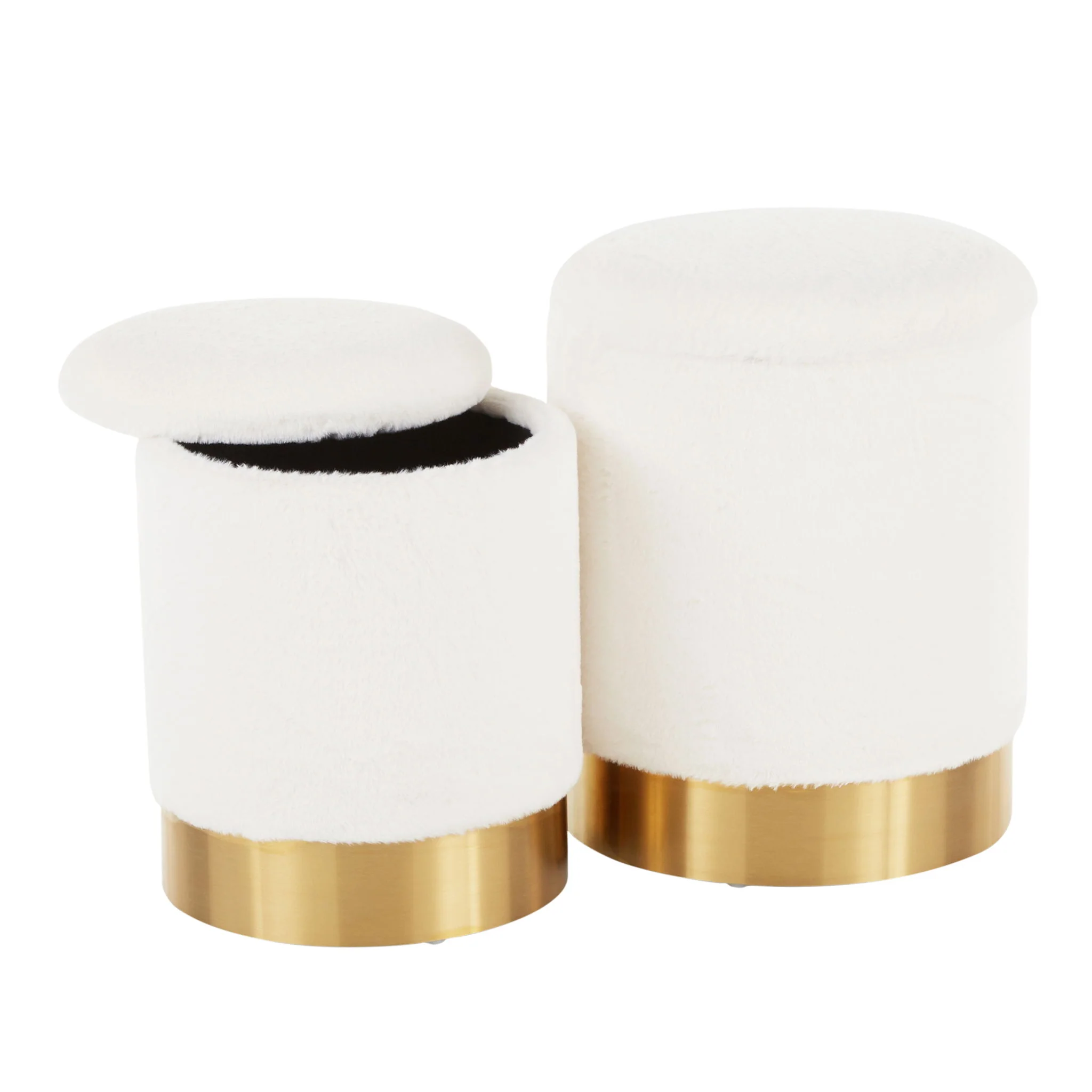 Marla - Contemporary Nesting Ottoman Set - Image 5