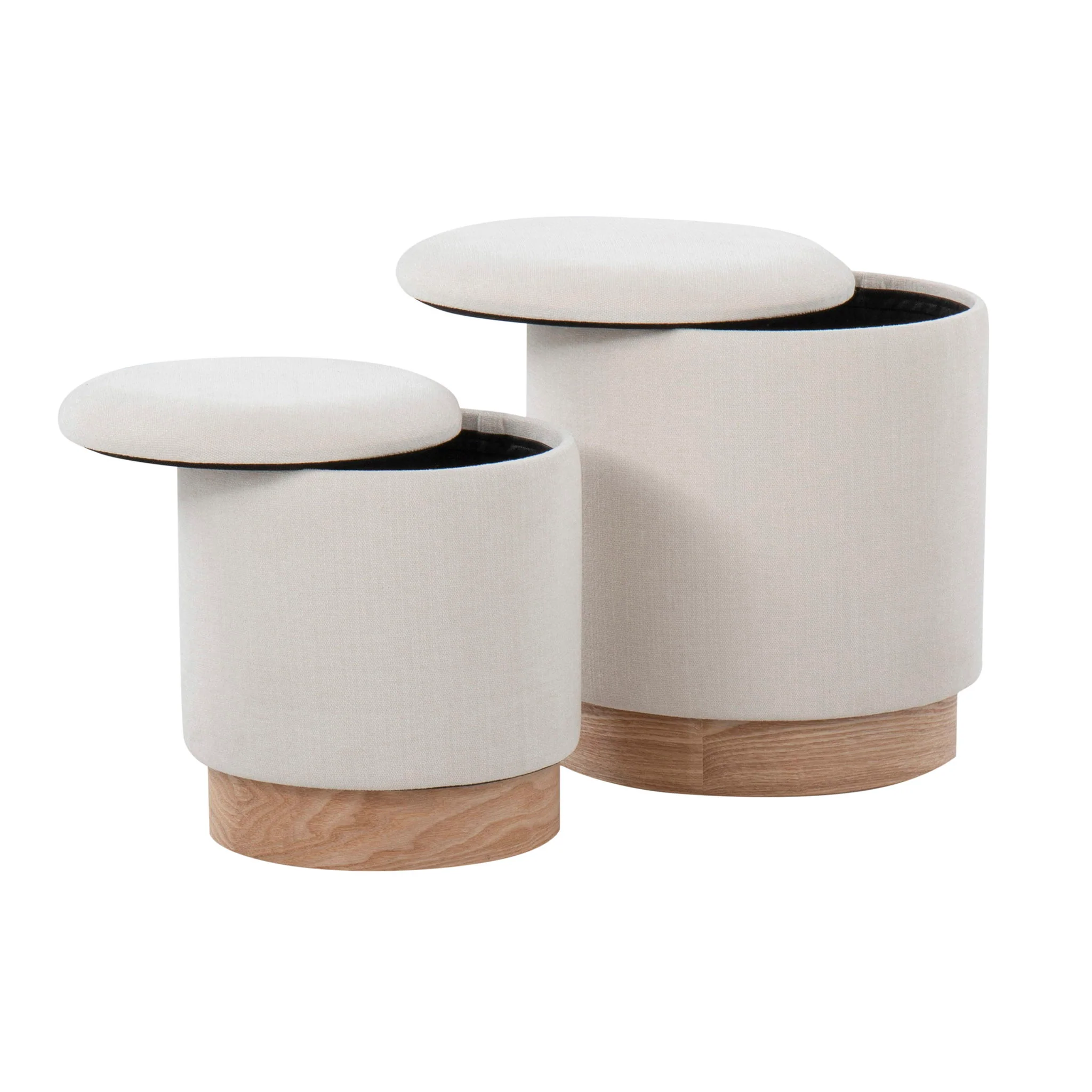Marla - Contemporary, Nesting Ottoman Set - Image 7