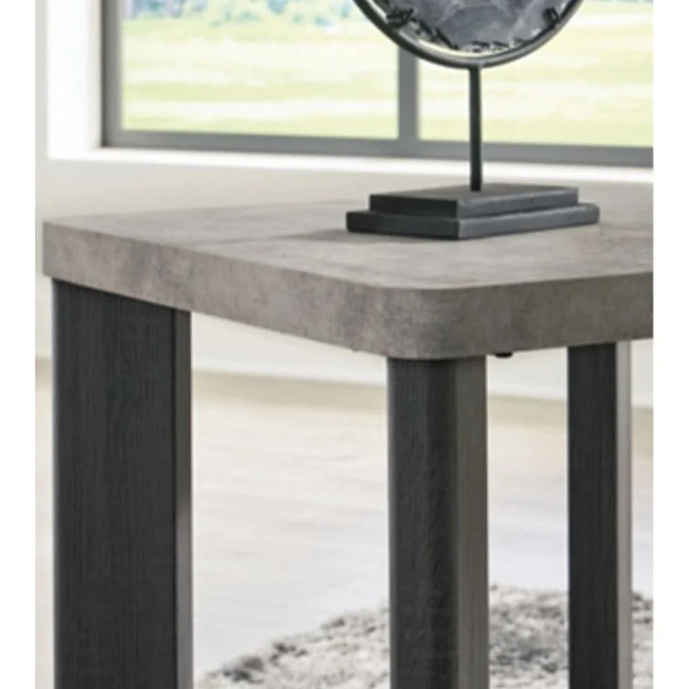 Marlin Charcoal Grey Contemporary 3PC Cocktail Table Set with Faux Cement Top - Image 4