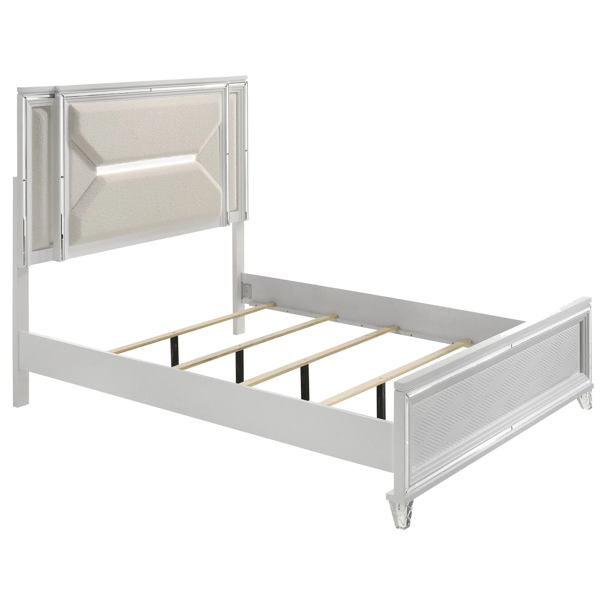 Marmore 5-piece Queen Bedroom Set White - Image 2