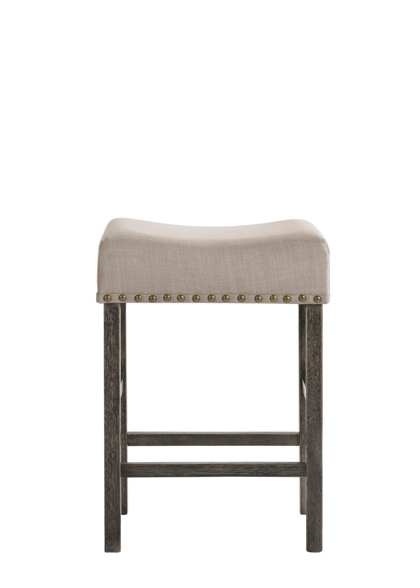 Martha II - Weathered Counter Height Stool (Set of 2) - Gray / Tan - Image 3