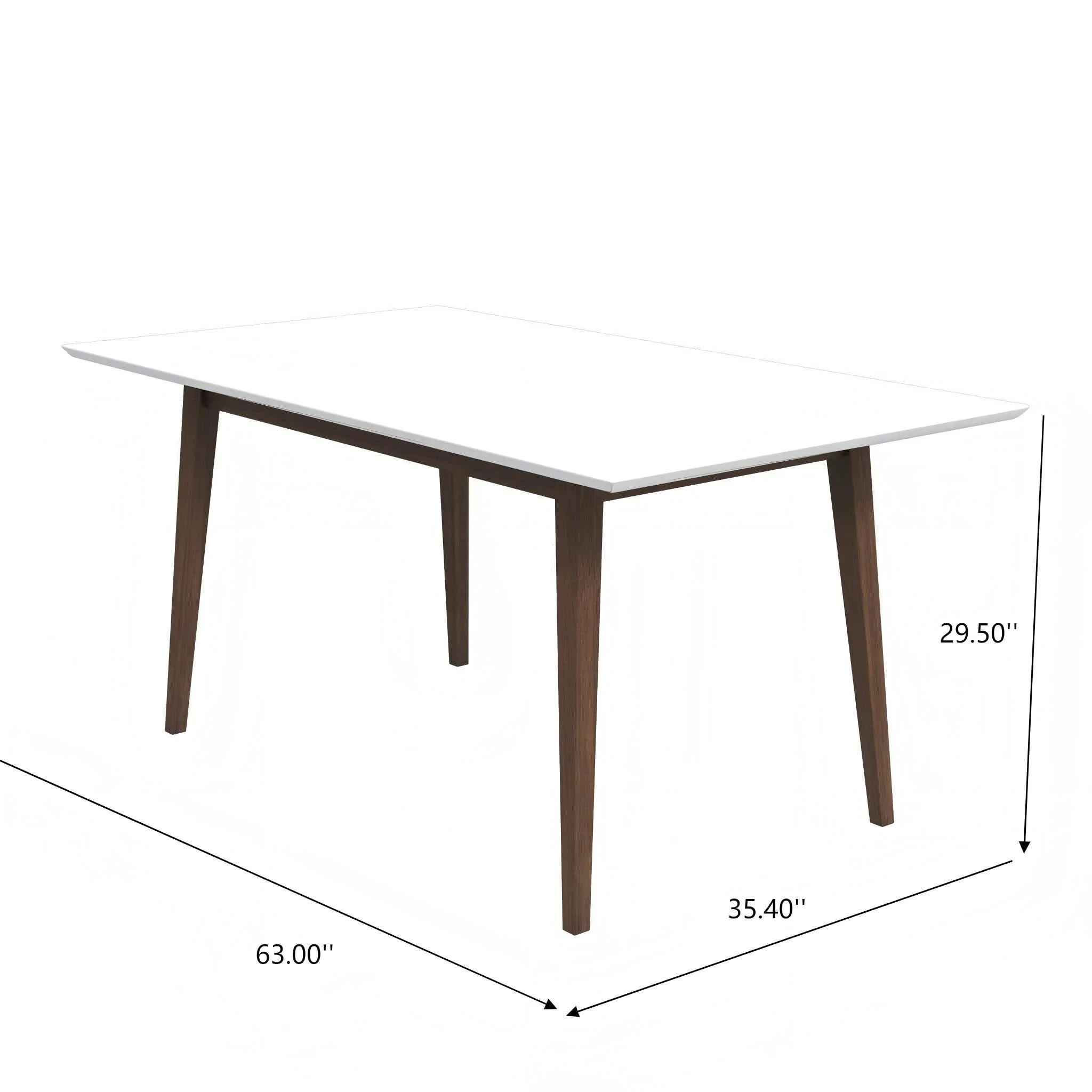 Mary - Modern Style Rectangular Dining Kitchen Table - Image 6