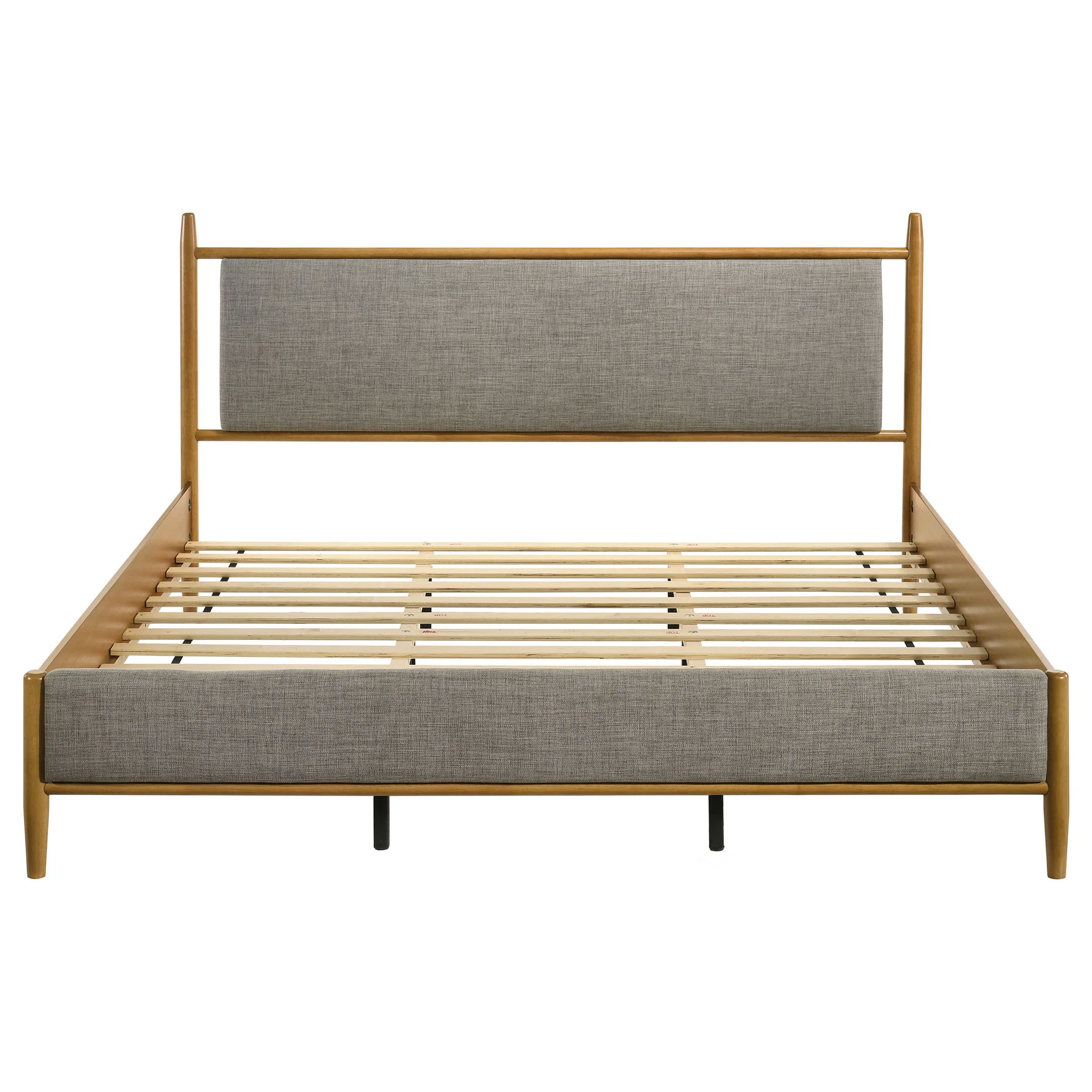 Mason 46-inch Eastern King Panel Platform Bed Light Brown - Image 2