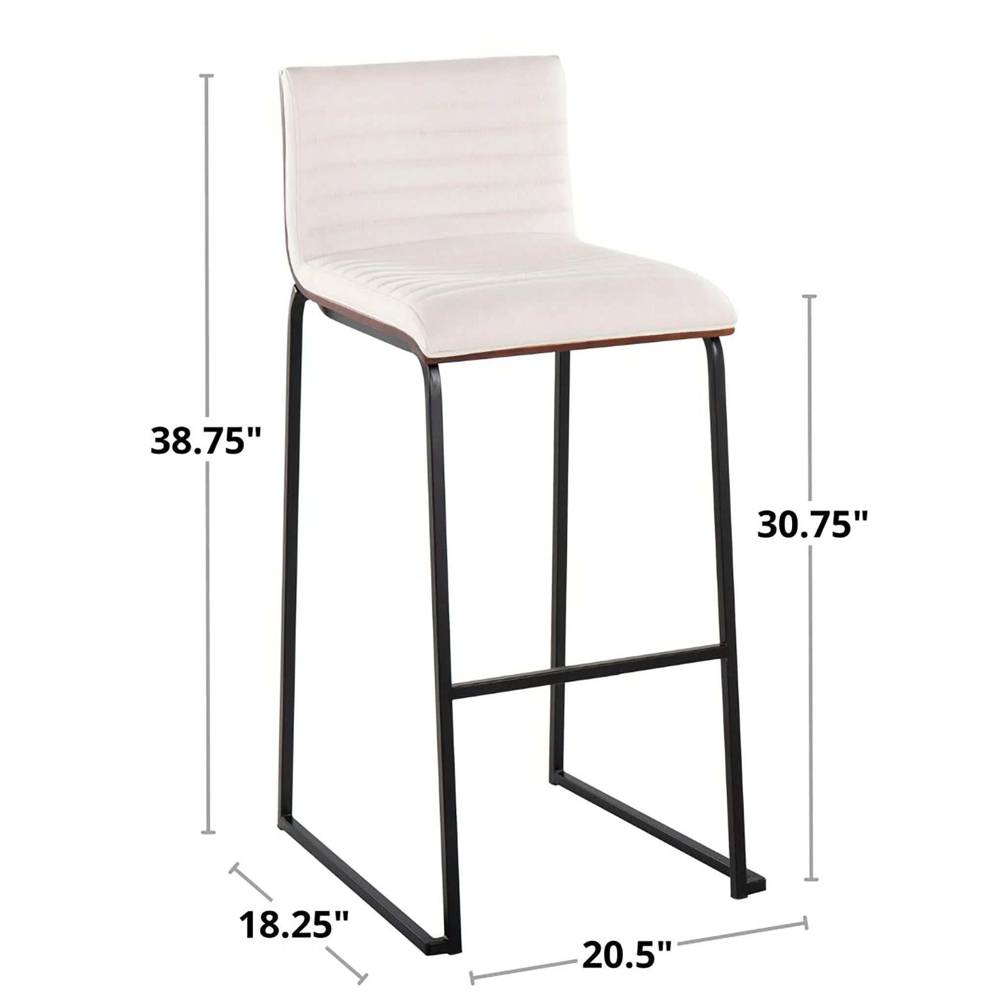 Mason Mara - Contemporary Fixed Height Barstool (Set of 2) - Image 10
