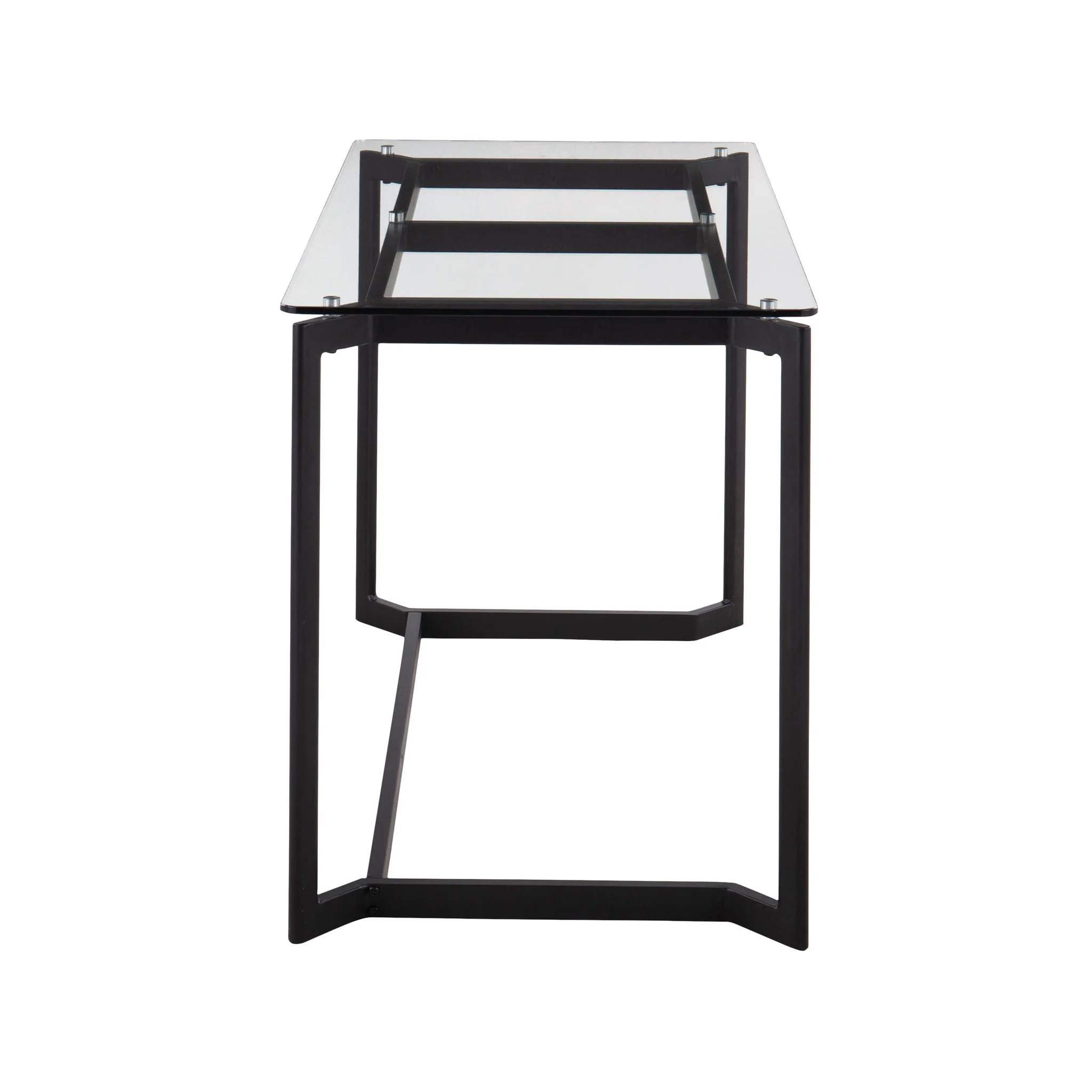 Masters - Modern Office Desk - Black / Clear - Image 2