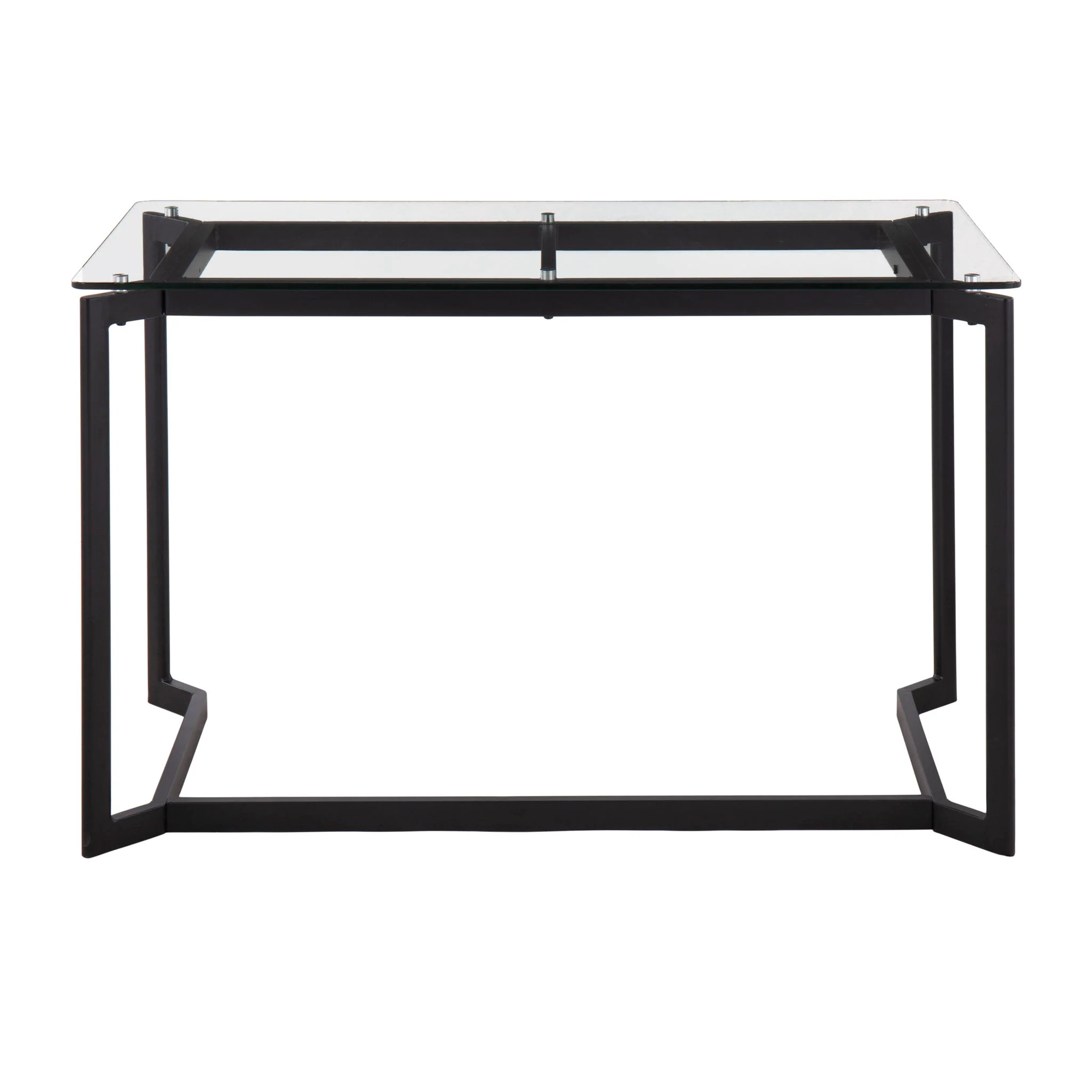 Masters - Modern Office Desk - Black / Clear - Image 4