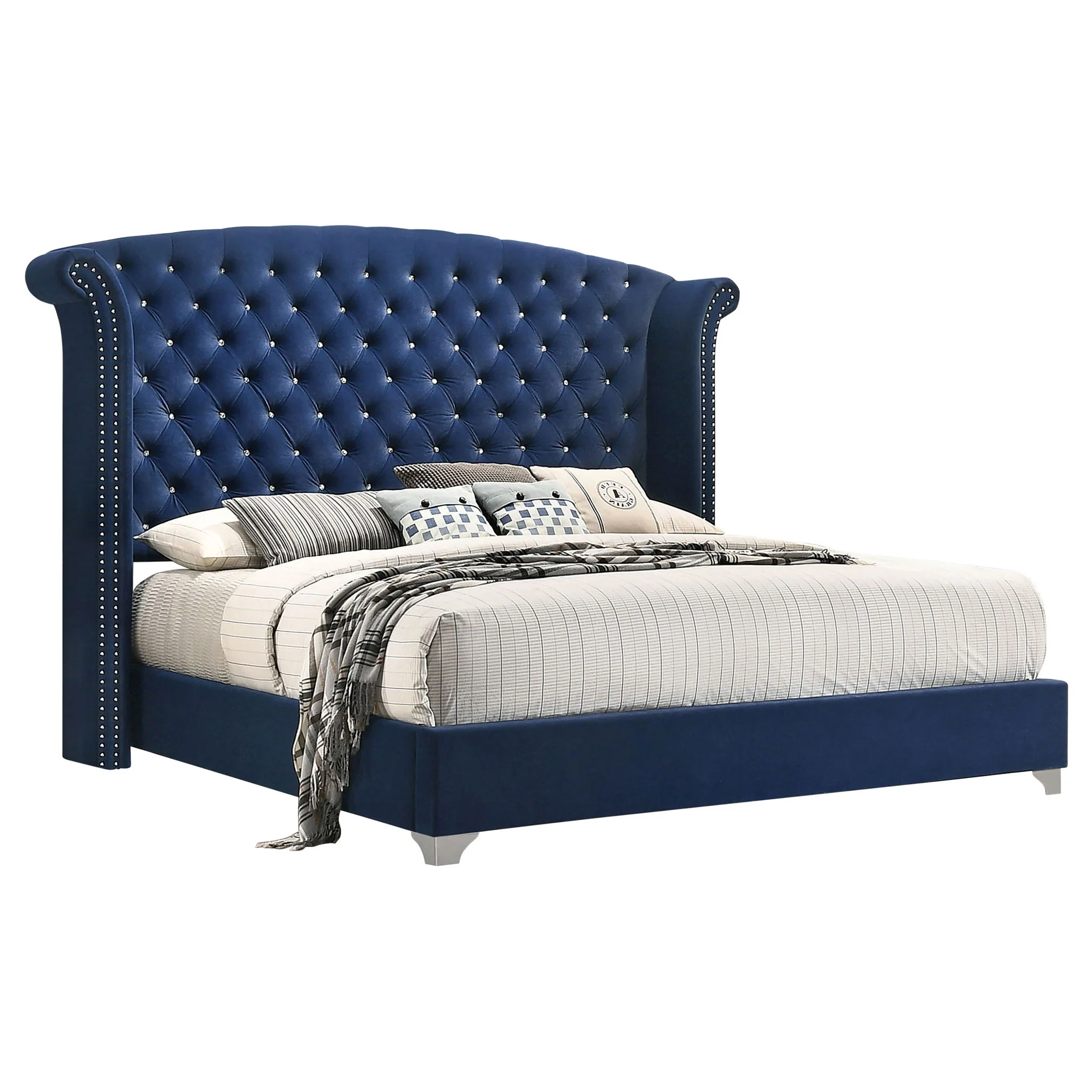 Melody 4-piece Queen Bedroom Set Pacific Blue - Image 4