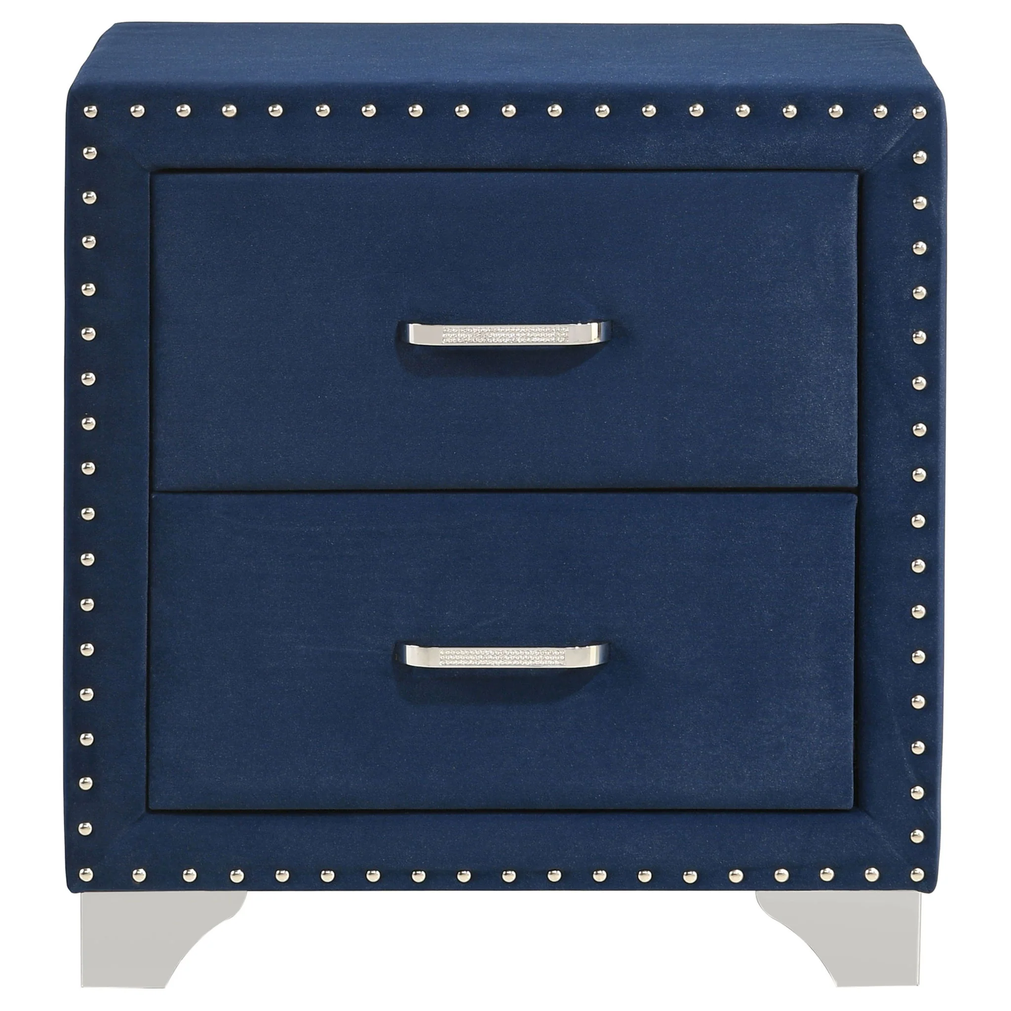 Melody Upholstered 2-drawer Nightstand Pacific Blue - Image 2
