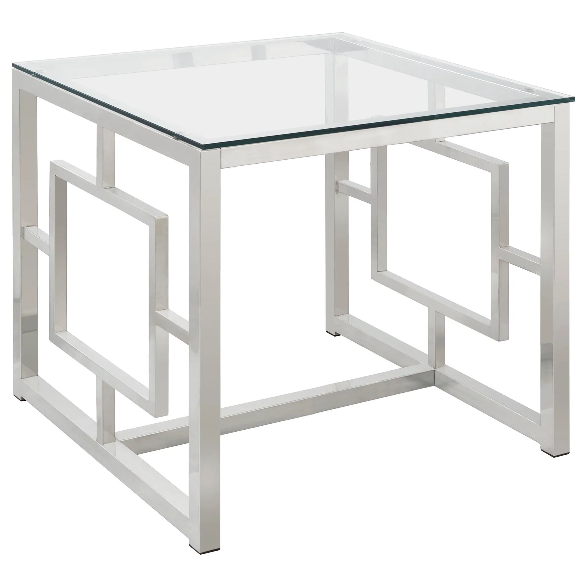Merced 3-piece Rectangular Coffee and End Table Set Nickel - Image 3