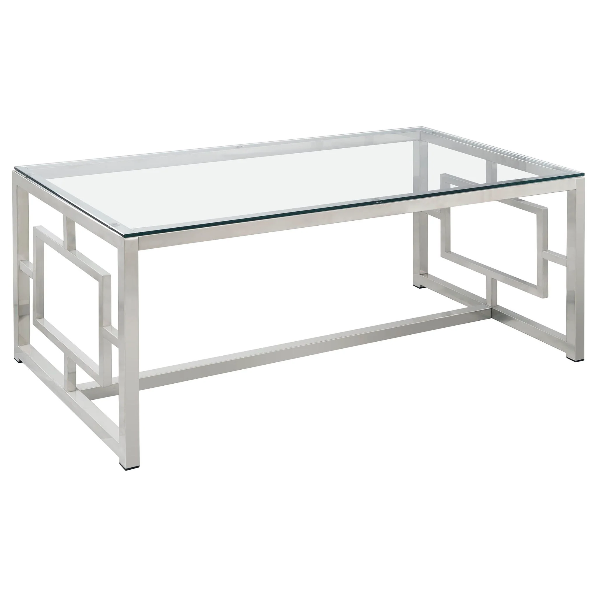 Merced 3-piece Rectangular Coffee and End Table Set Nickel - Image 4