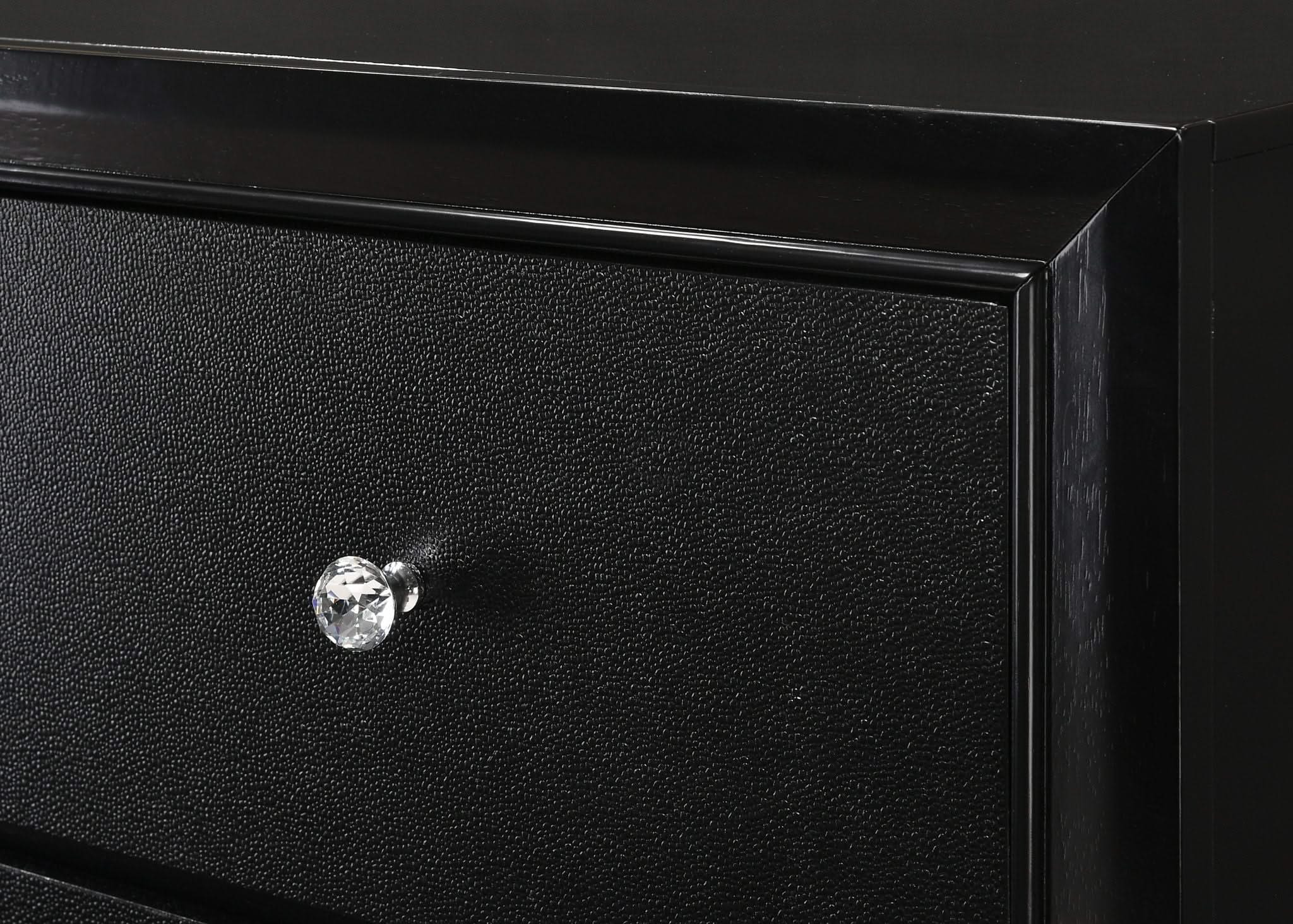 Micah - Queen 4 Piece Bedroom Set - Black - Image 4