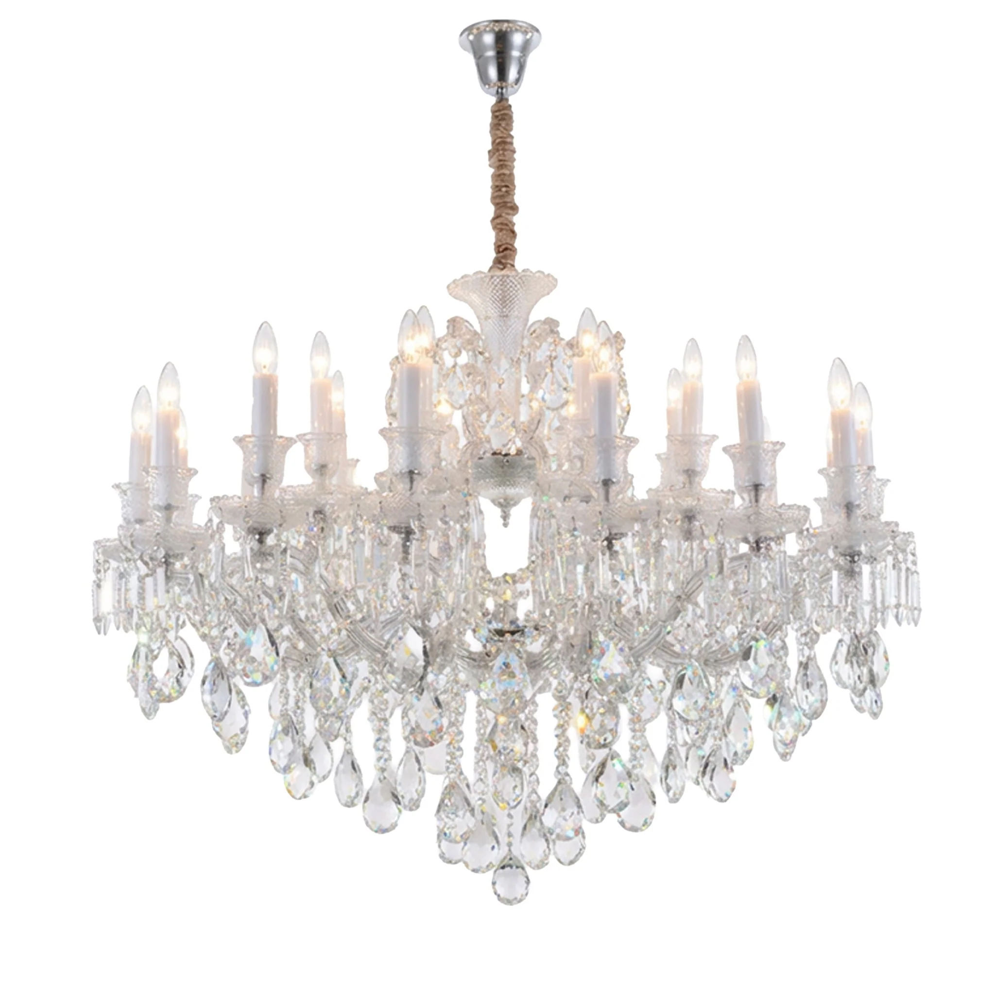 Michael Amini Lighting - Chambord 25-Light Traditional Crystal Chandelier - Clear