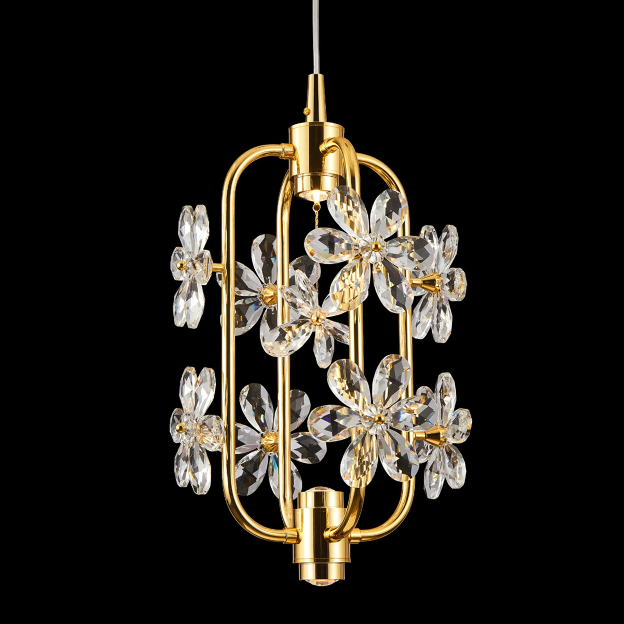Michael Amini Lighting - Daisy 20" Crystal LED Chandelier - Gold - Image 3