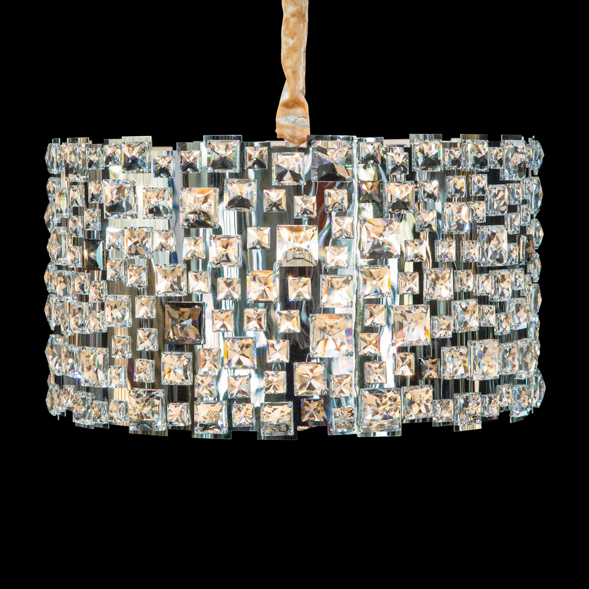 Michael Amini Lighting - Facets 6-Light Crystal Chandelier - Chrome - Image 2
