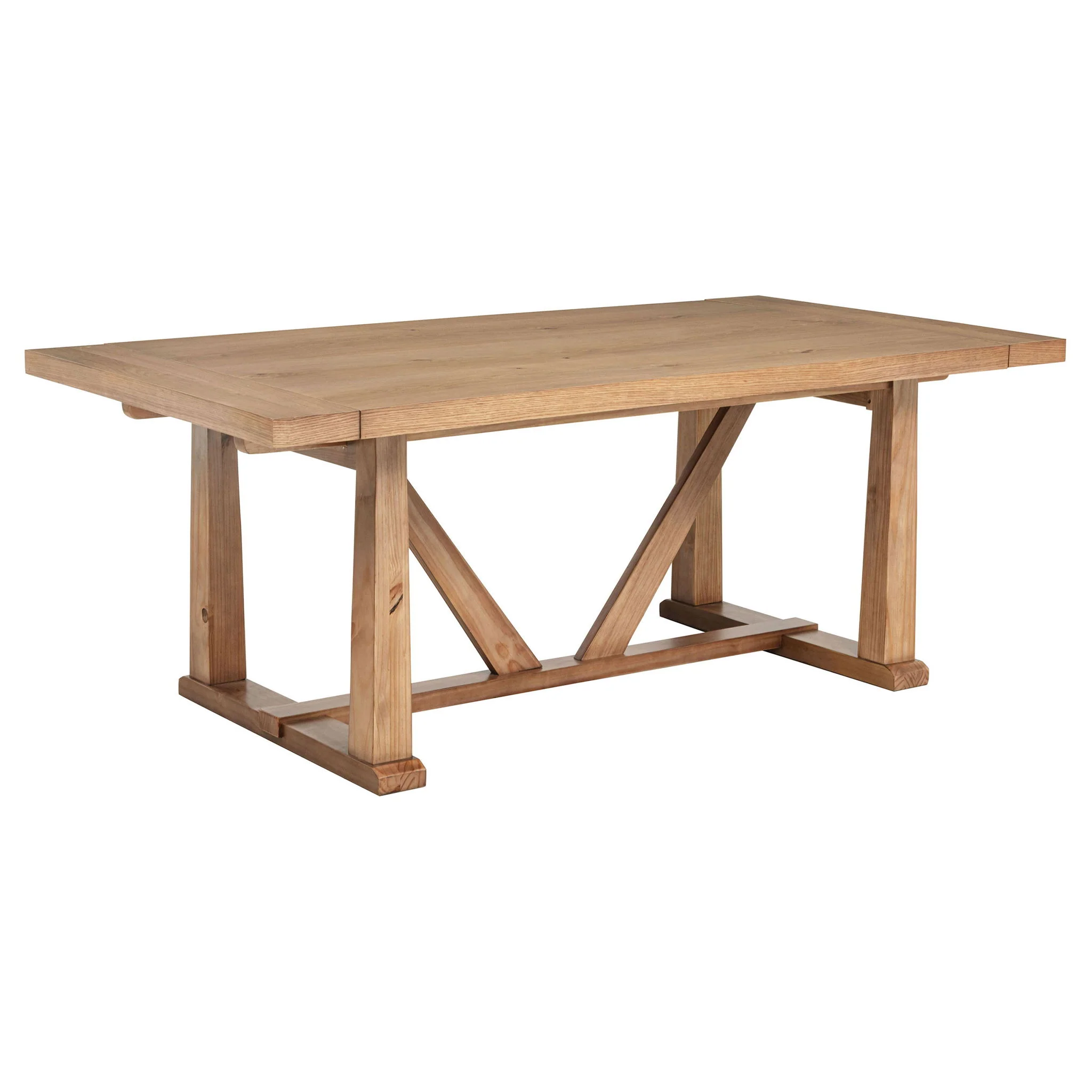 Middleton 106-inch Extension Leaf Dining Table Natural Brown - Image 2