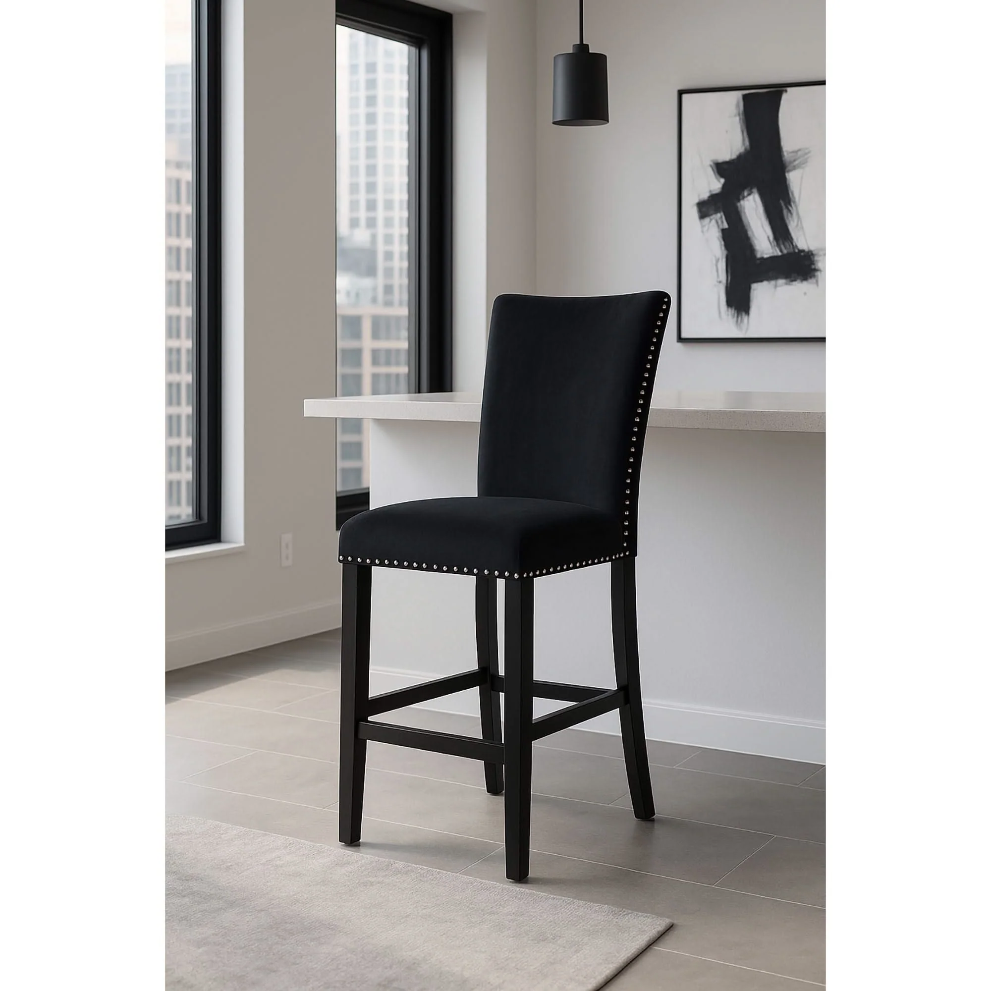 Mikha - Bar Stools (Set of 2) - Black - Image 4