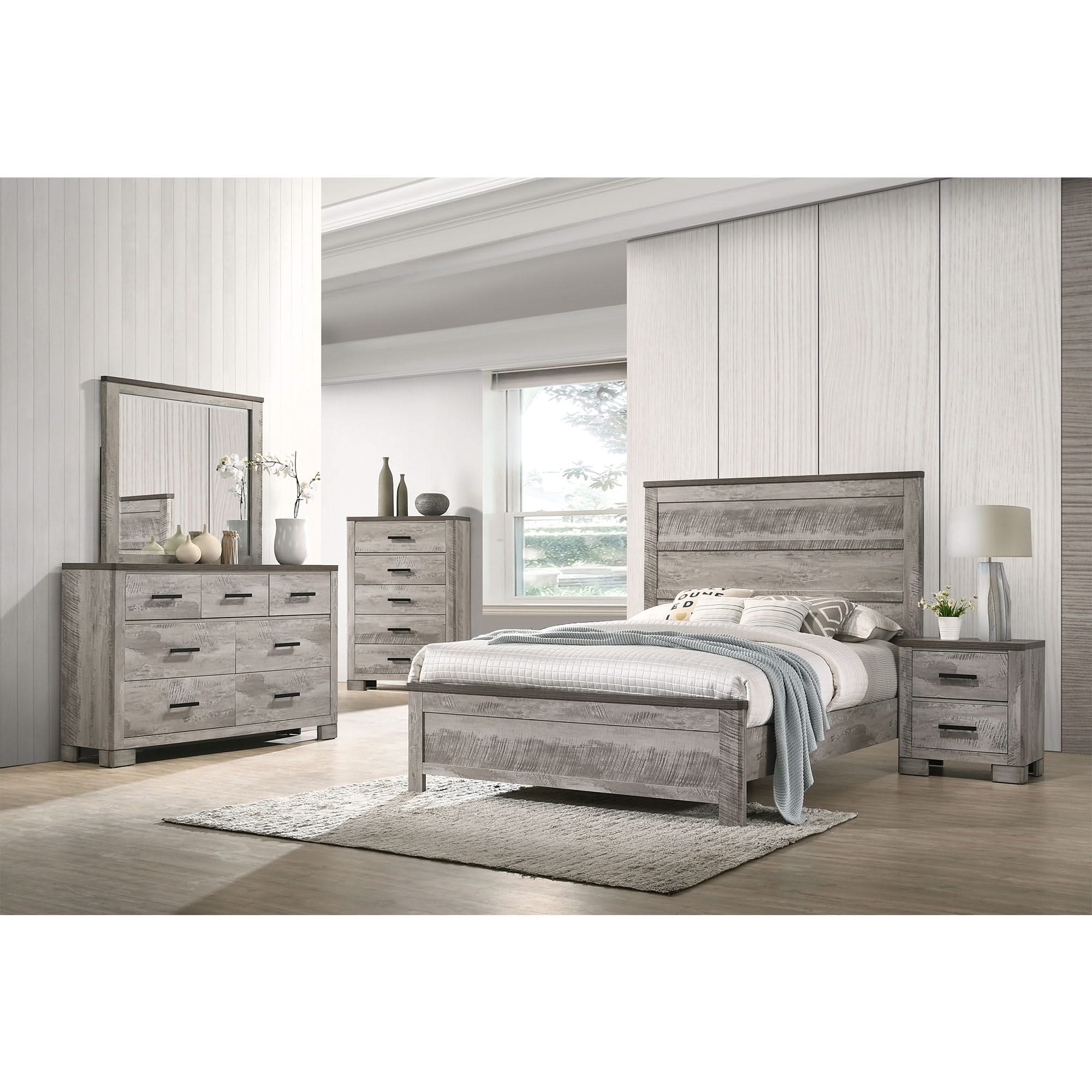Millers Cove - 2-Drawer Nightstand - Distressed Gray - Image 2