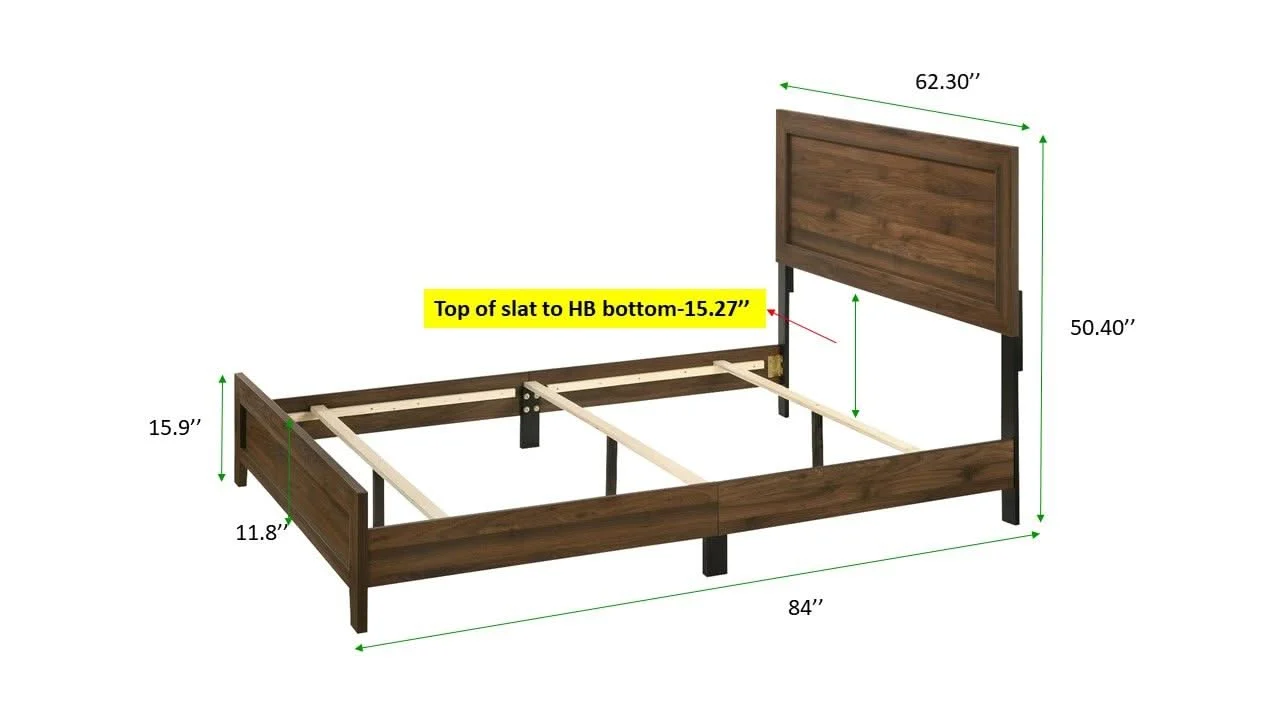 Millie - Queen Bed In One Box - Brown Cherry - Image 2
