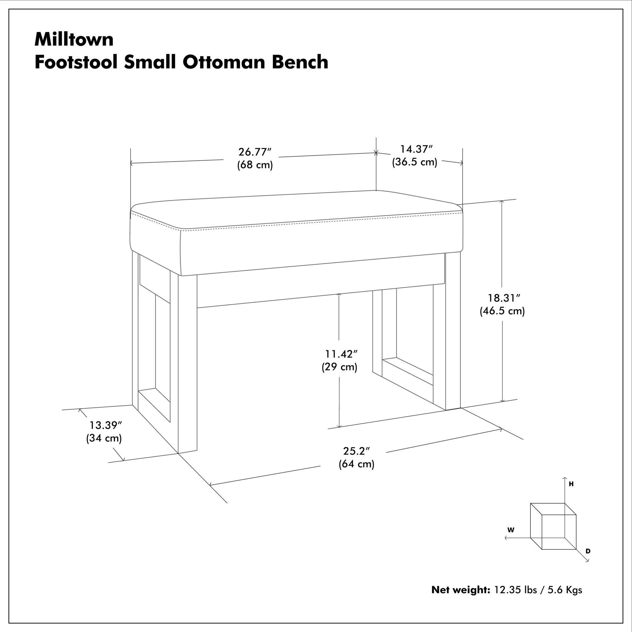 Milltown - Upholstered Ottoman Bench - Image 62