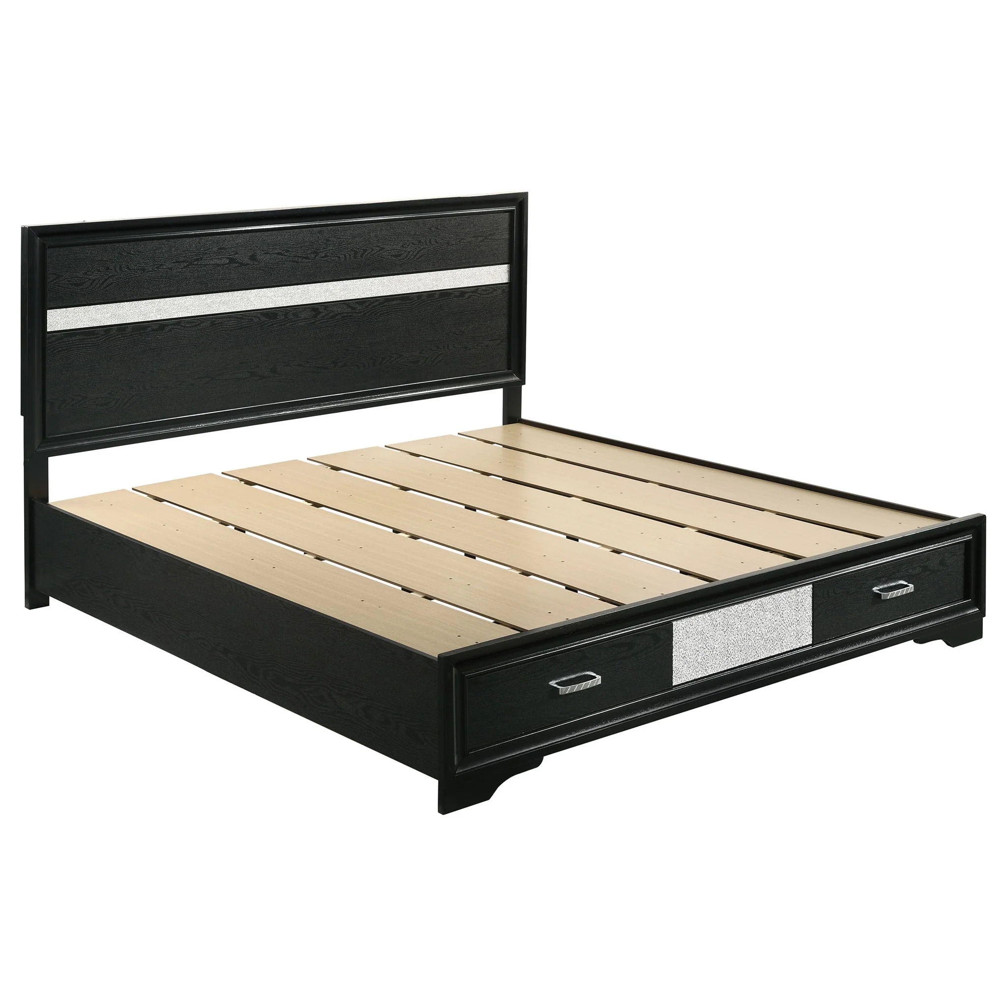 Miranda 5-piece Eastern King Bedroom Set Black - Image 2