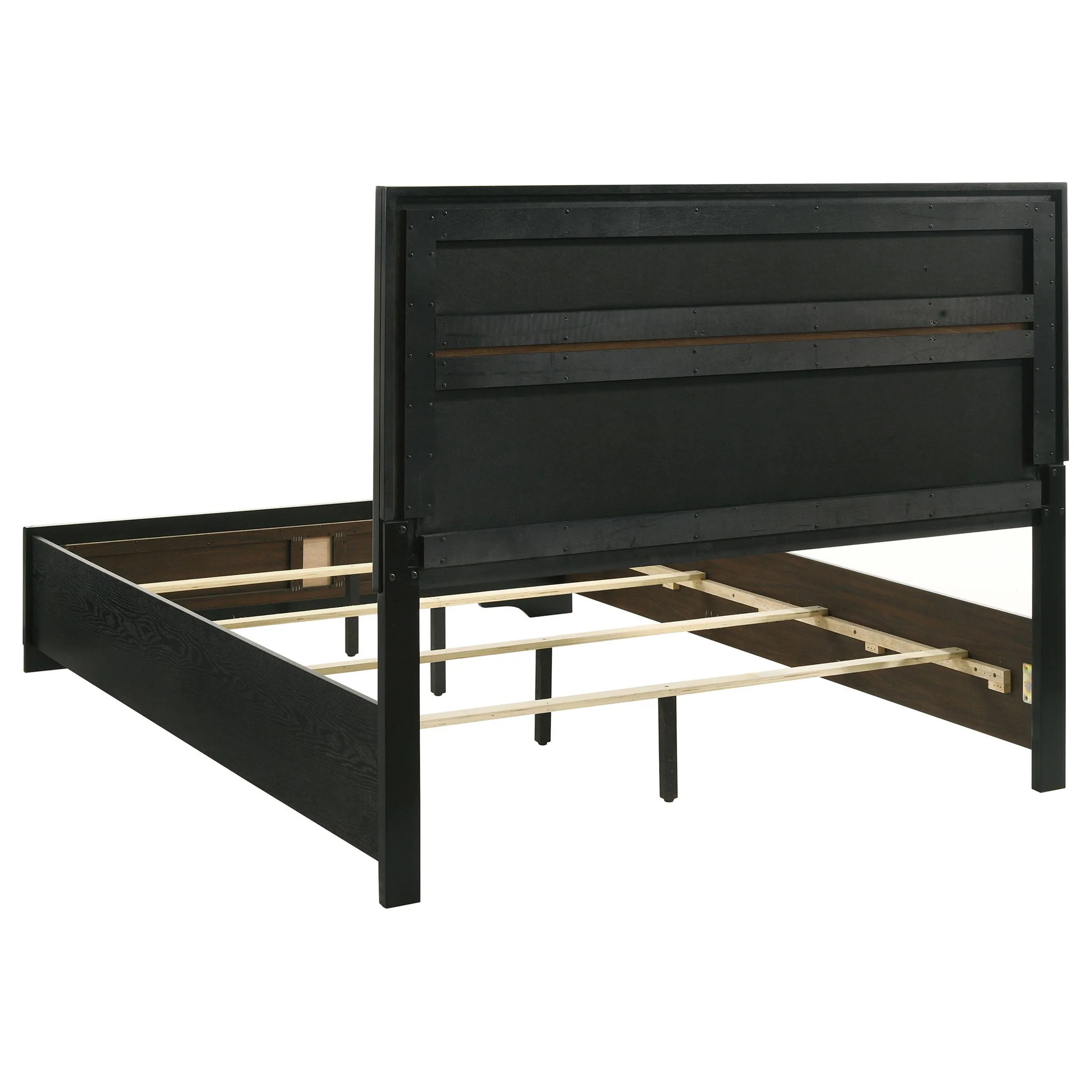 Miranda 54-inch Upholstered California King Panel Bed Black - Image 2
