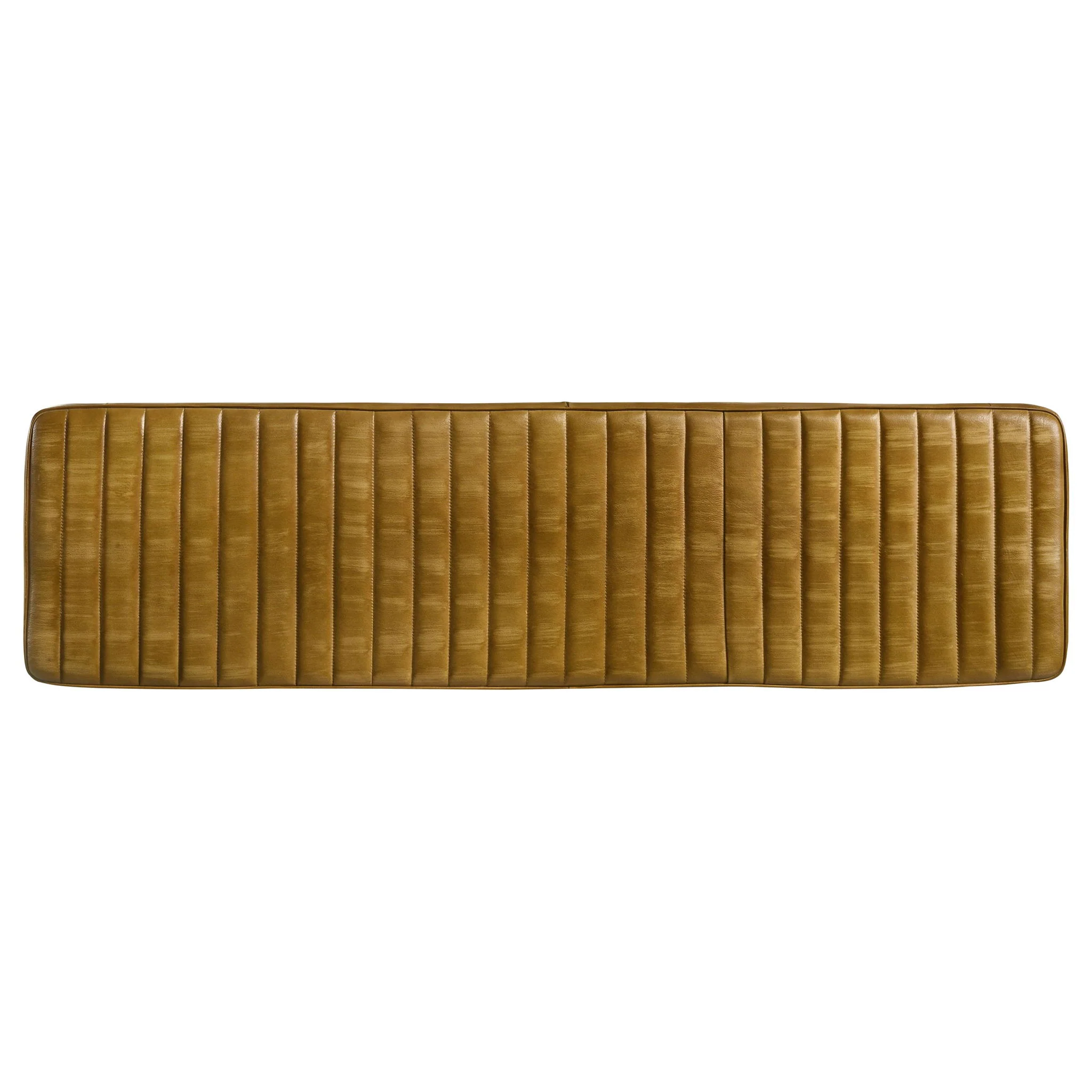 Misty Leather Upholstered Dining Bench Antique Camel - Image 3