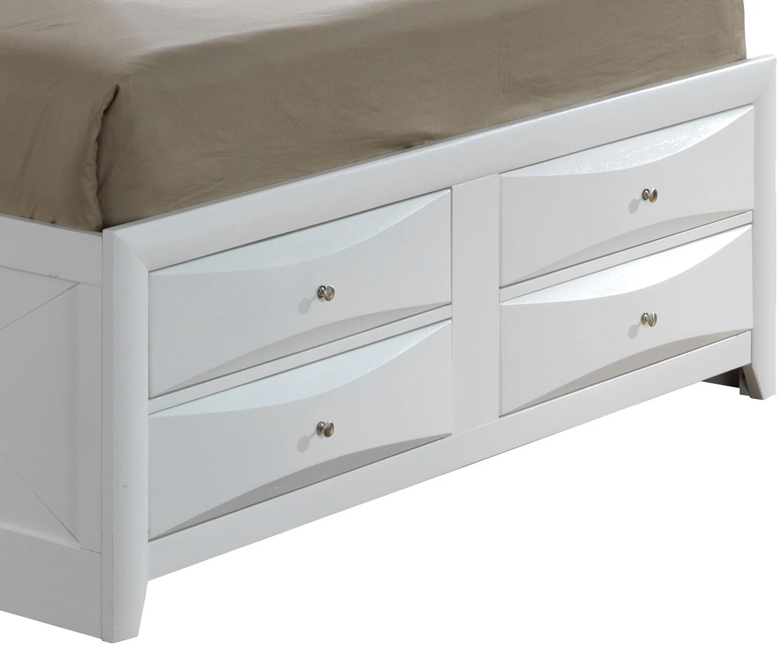 Modern Design Storage Bed With Bookcase Headboard - Image 45