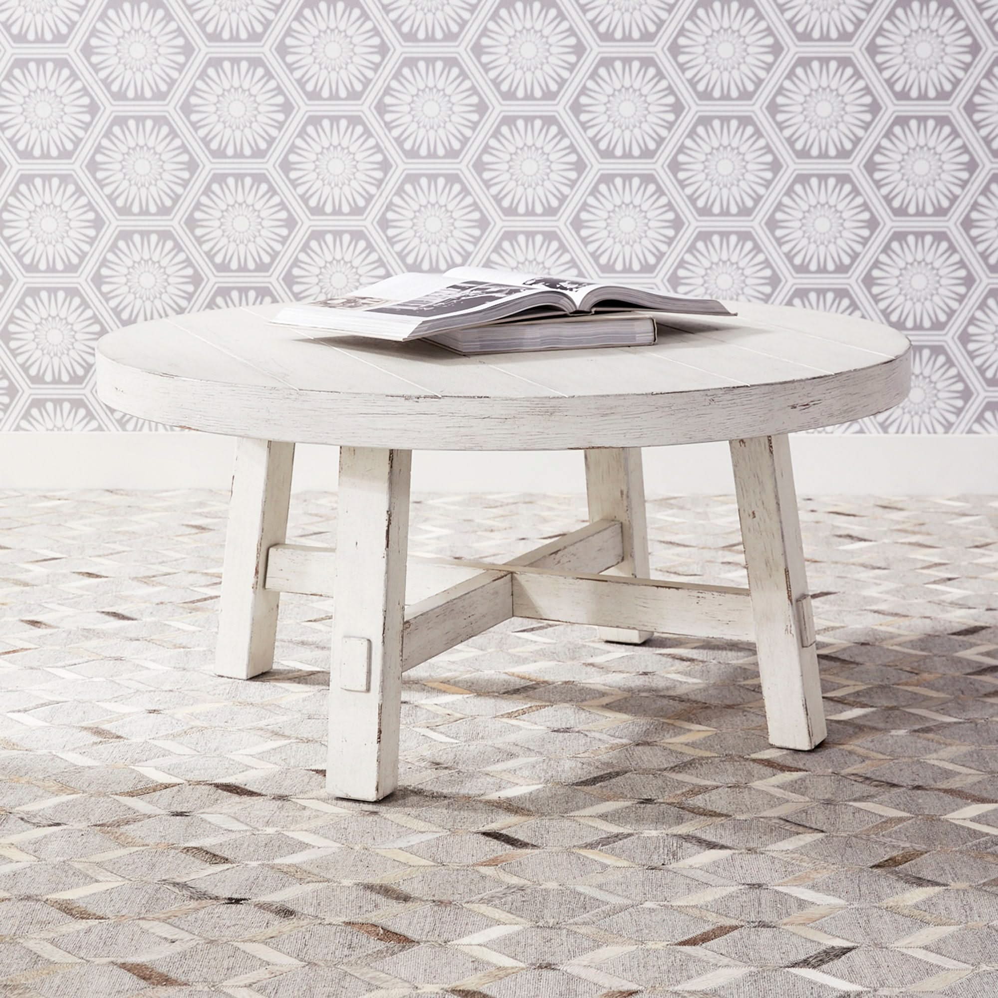 Modern Farmhouse - Splay Leg Round Cocktail Table - Image 2