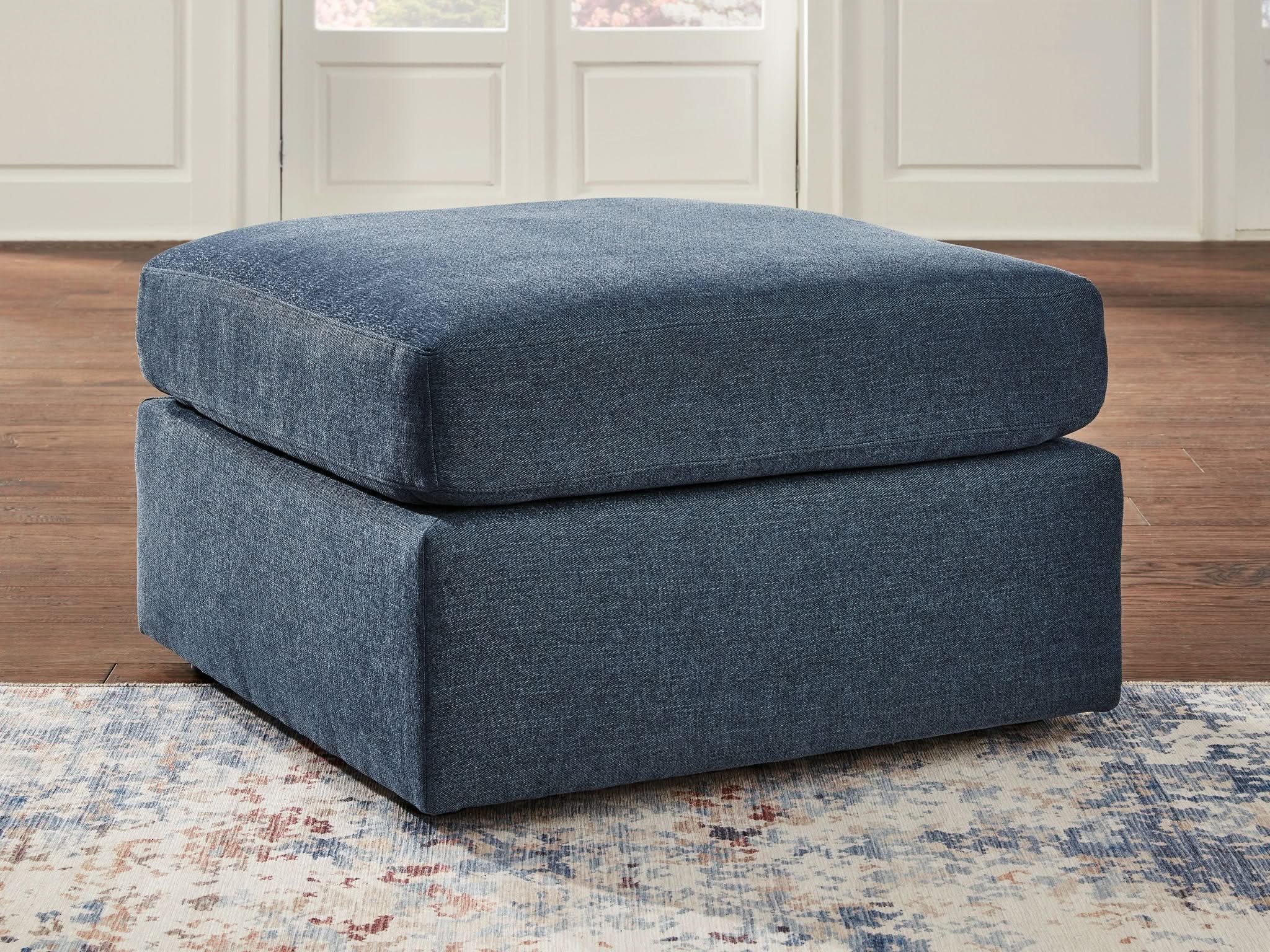 Modmax - Oversized Accent Ottoman - Fabric - Ink - Image 4