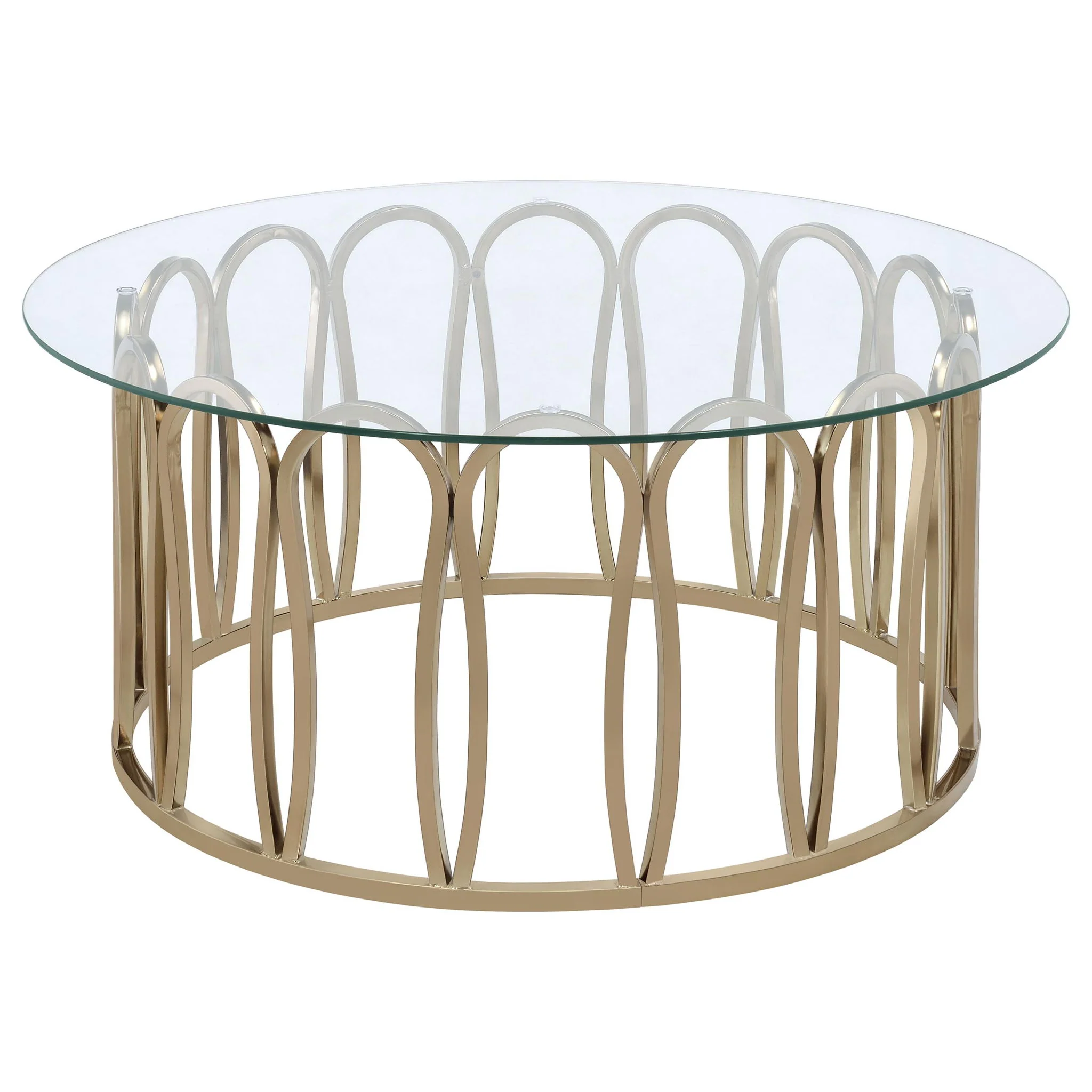 Monett 2-piece Coffee and End Table Set Chocolate Chrome - Image 2