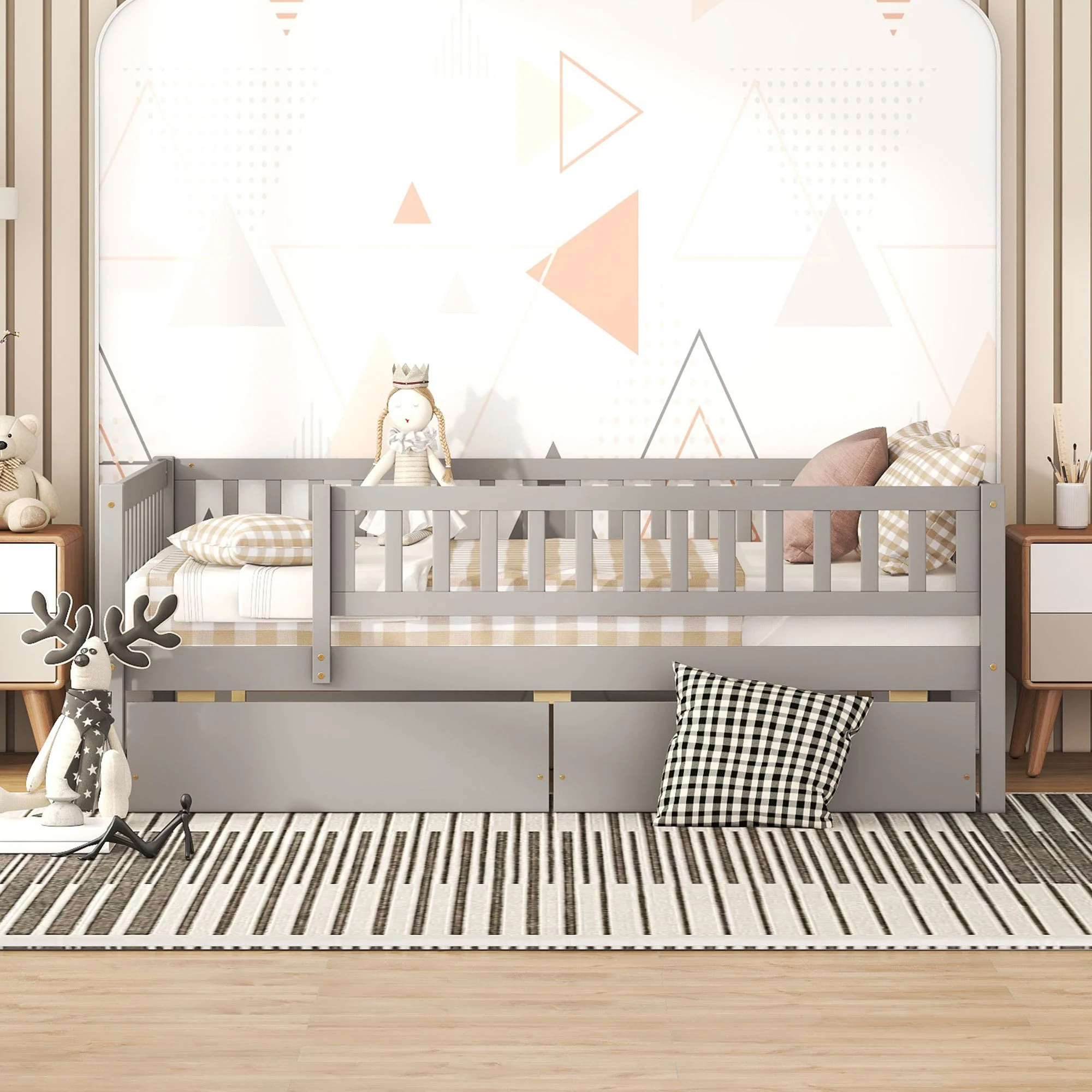 Multifunctional Wooden Daybed Bed - Image 9