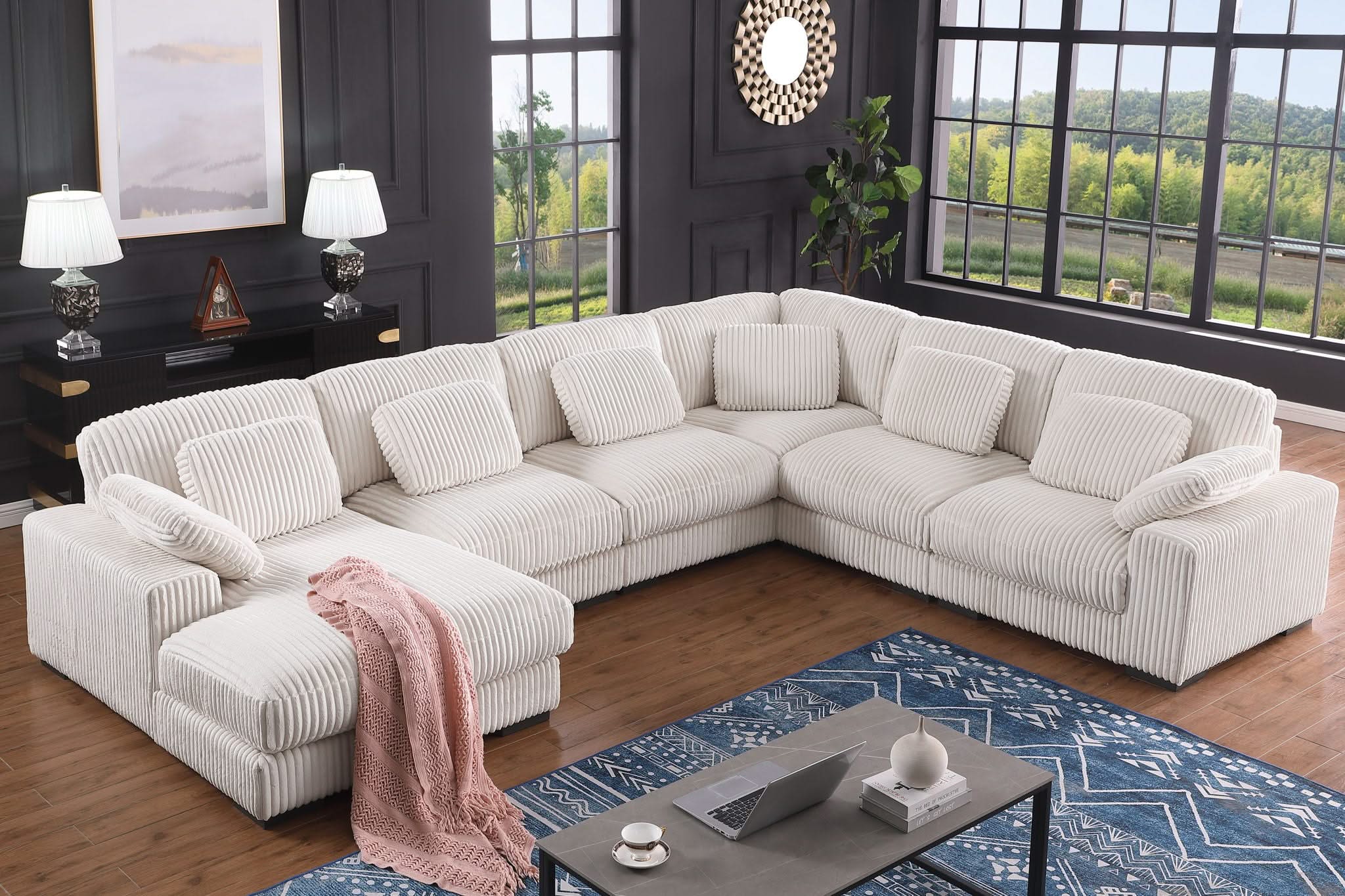 Nadine - Modular Corner Sectional Sofa With Left Facing Chaise - Image 2