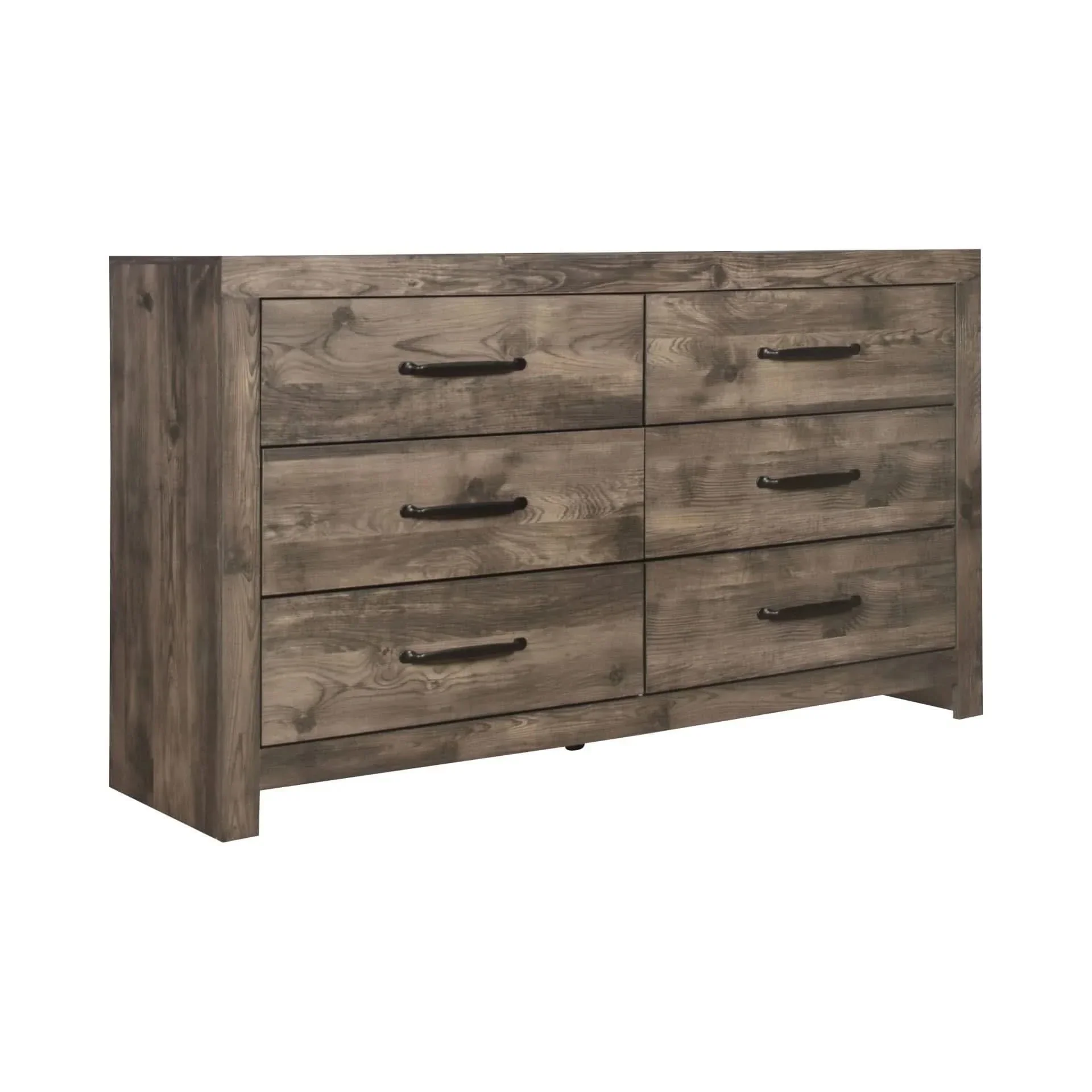Nash Gray Solid Wood 5 Piece Bedroom Set with Dresser & Mirror - Image 7
