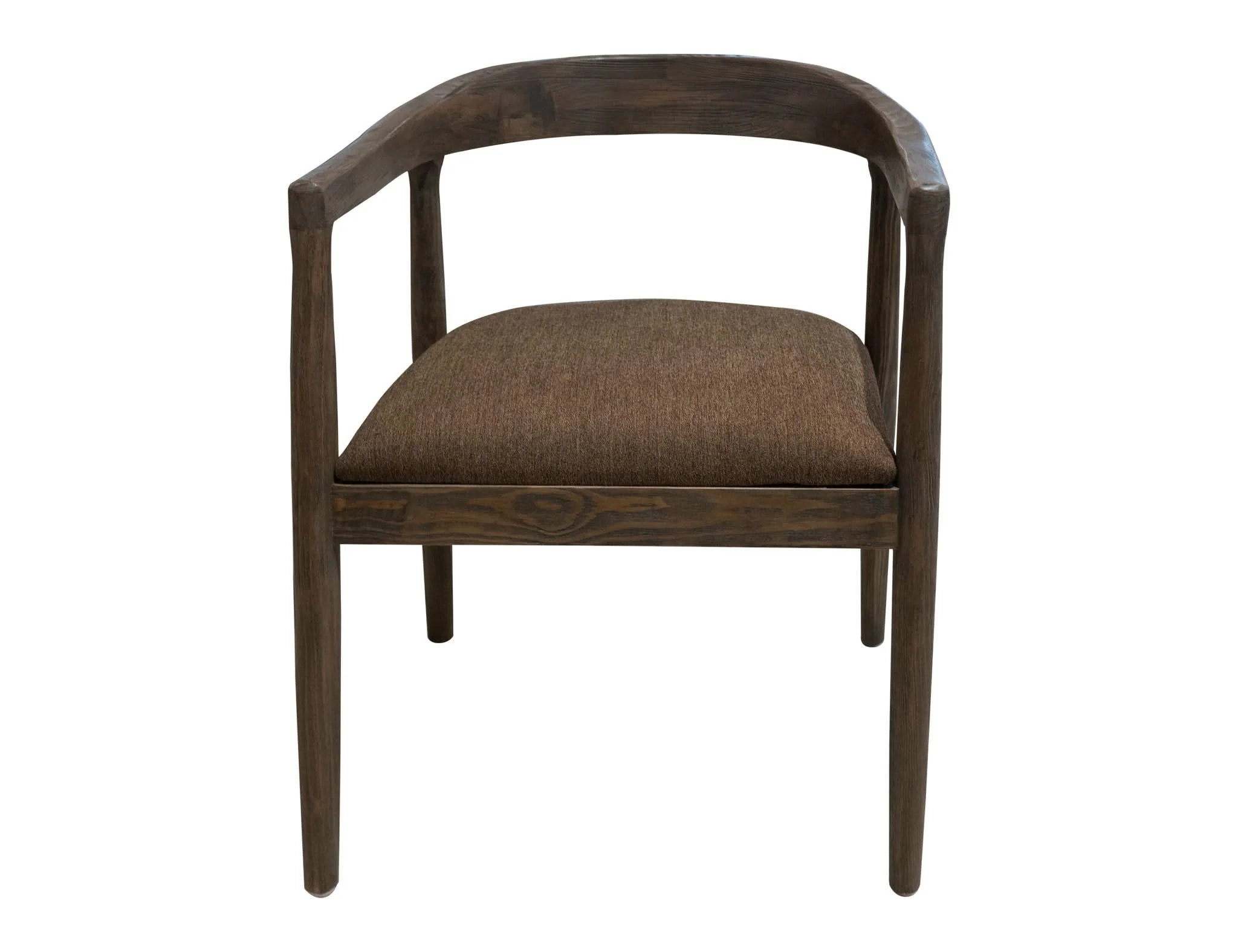 Natural Teca - Wooden Armchair - Quartersawn Oak / Marooned Brown - Image 4