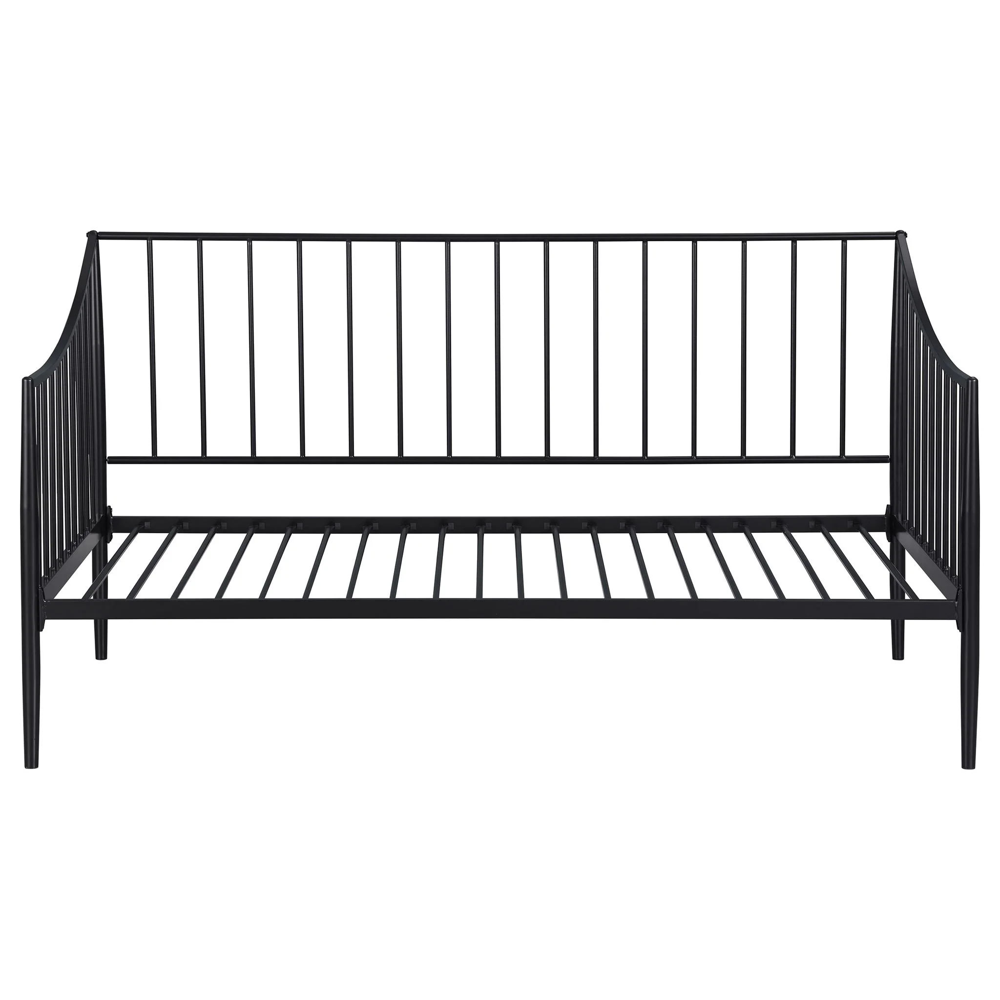 Newbury Metal Twin Daybed Bed Frame Matte Black - Image 3