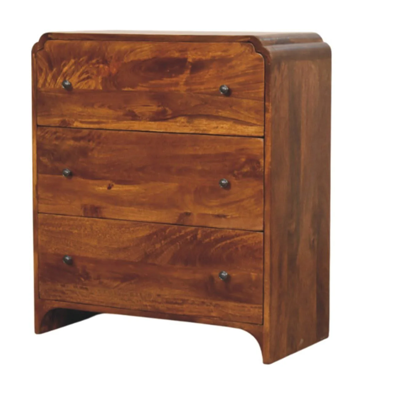 Newton - 3 Drawer Chest - Brown - Image 4