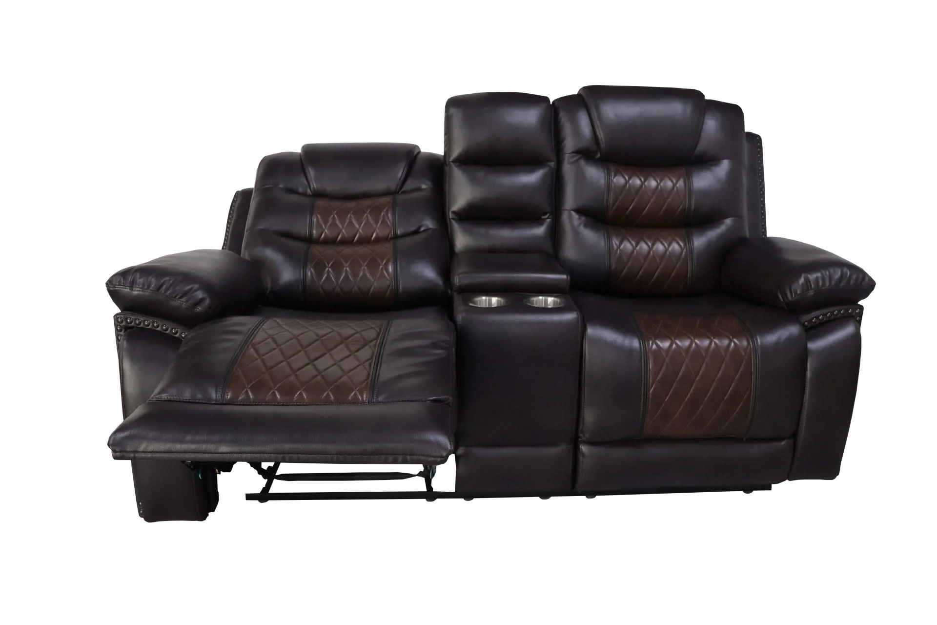 Nikko - Console Loveseat With Dual Recliners - Image 12