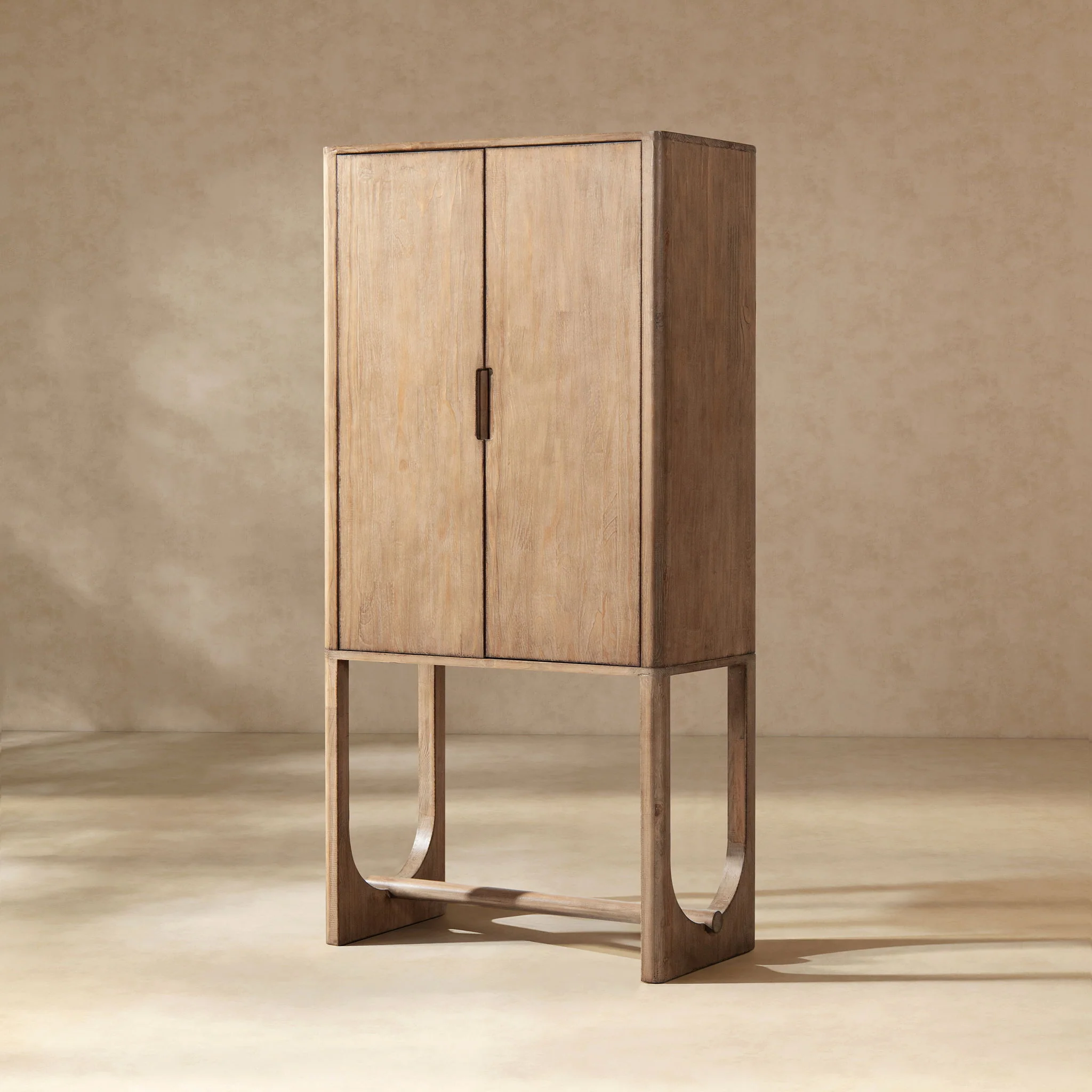 Nolan - Bar Cabinet With Wine Storage - Brown - Image 4