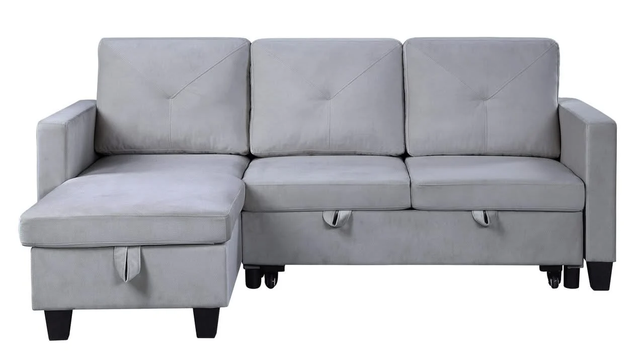 Nova - Reversible Sleeper Sectional Sofa With Storage Chaise - Image 7