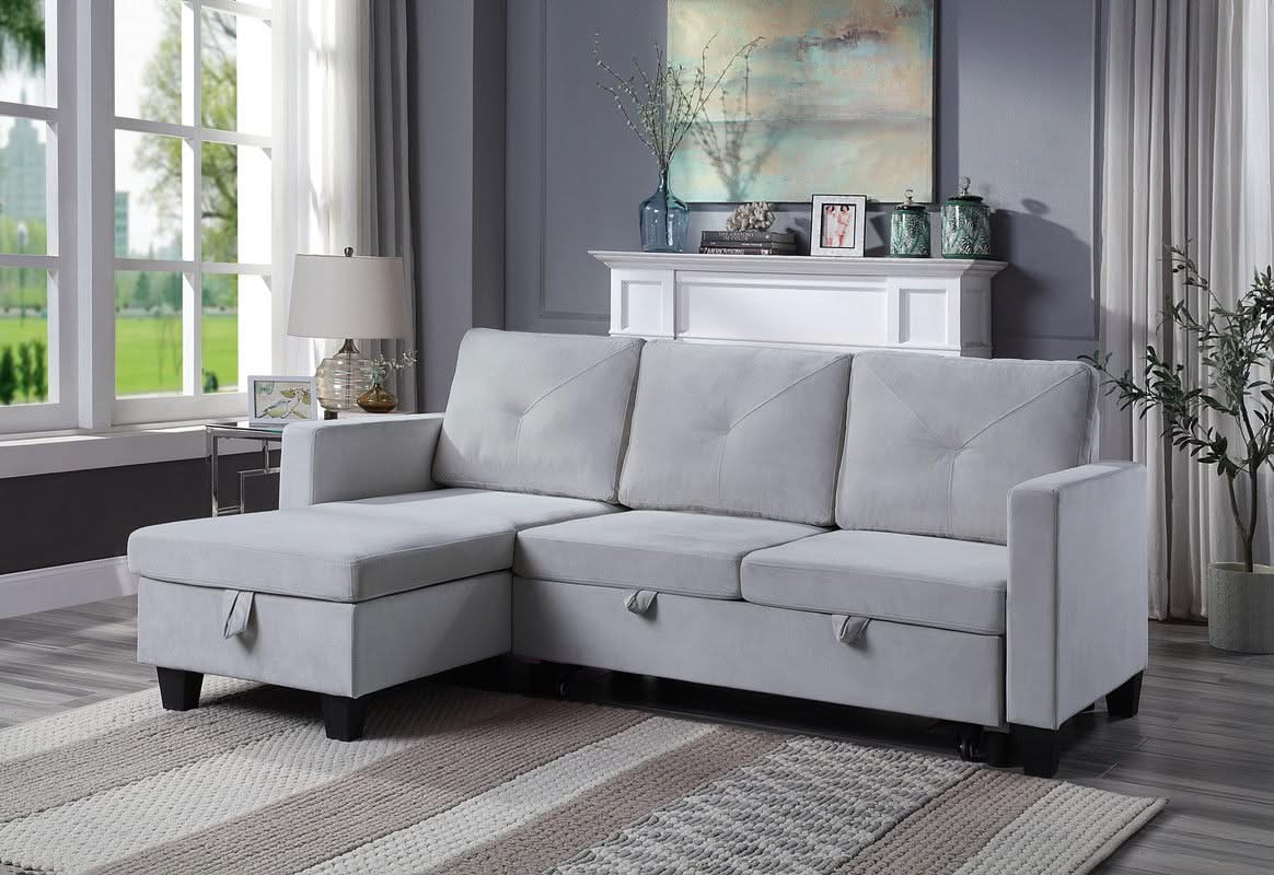 Nova - Reversible Sleeper Sectional Sofa With Storage Chaise - Image 8