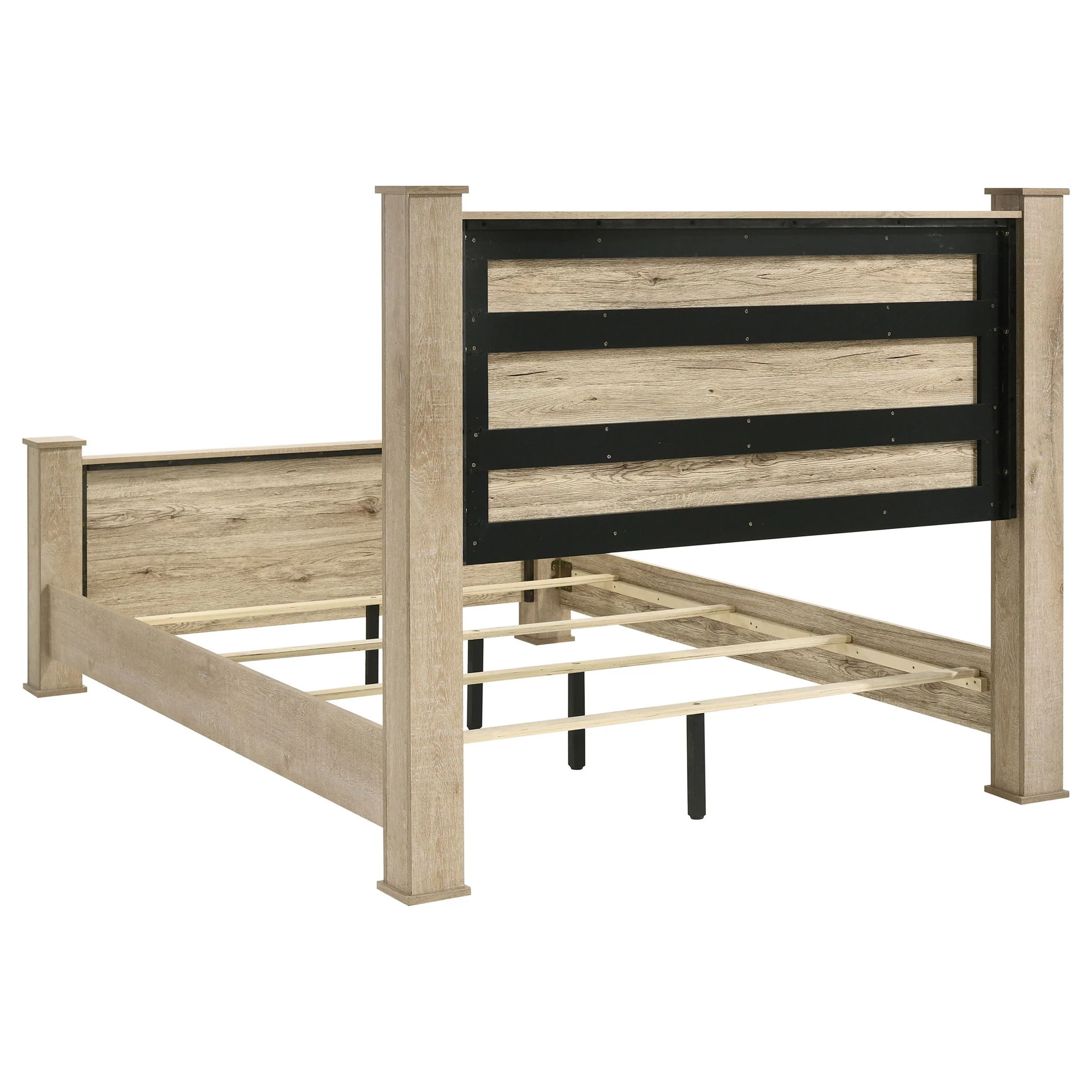 Oakglen 4-piece Eastern King Bedroom Set Weathered Oak - Image 4