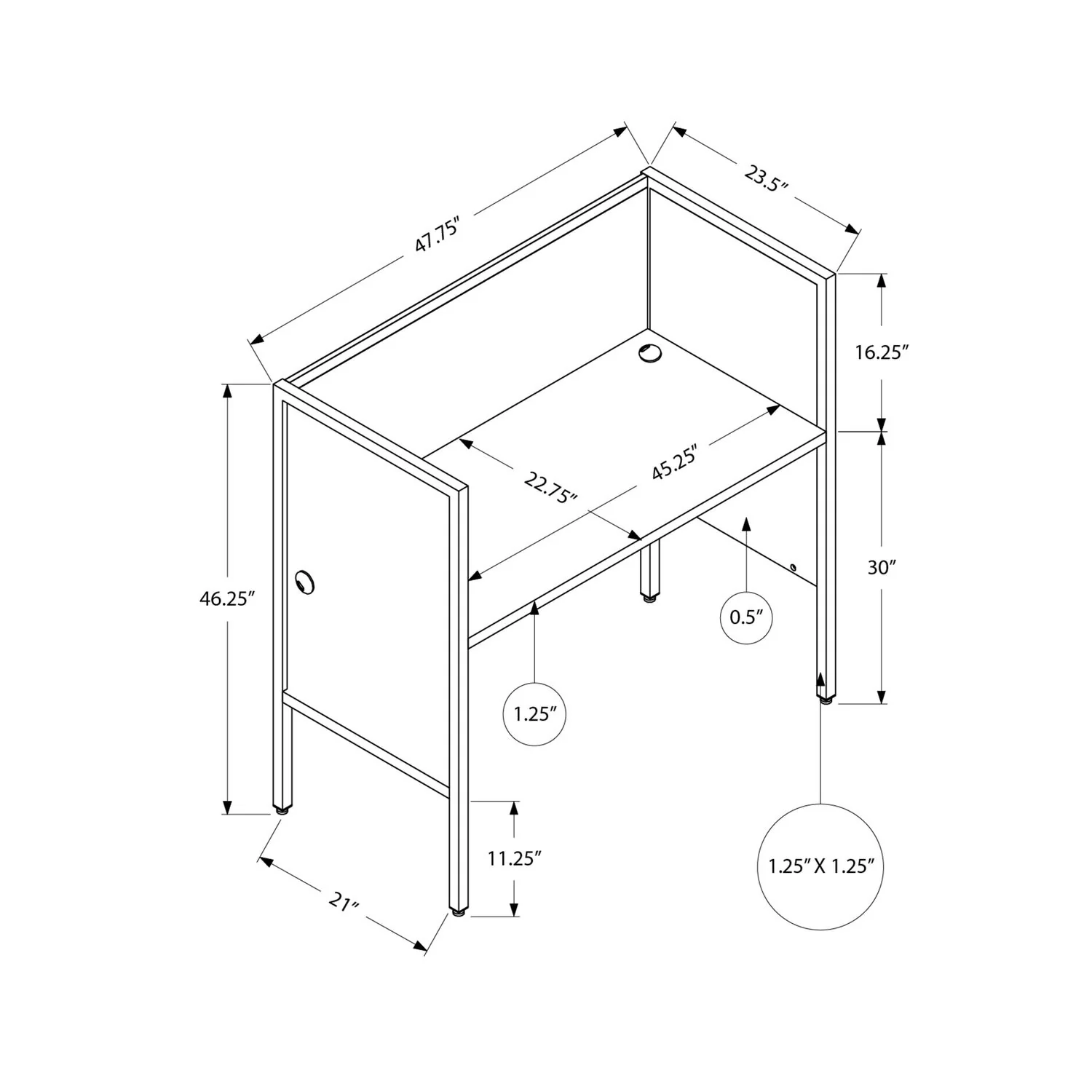 Office Cubicle, Desk, Commercial Grade, Contemporary & Modern - Image 8