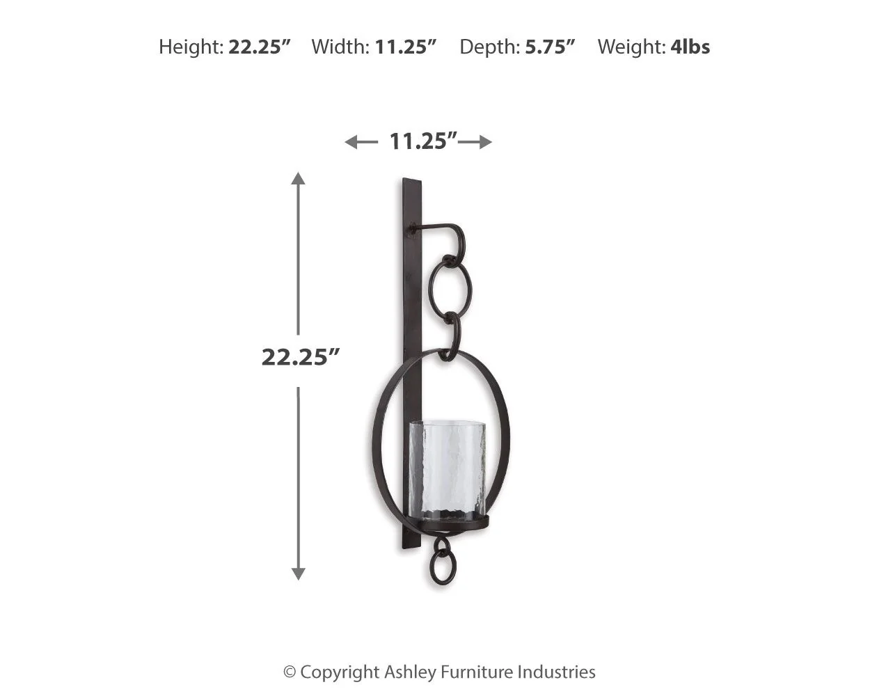 Ogaleesha - Wall Sconce - Brown - Image 3