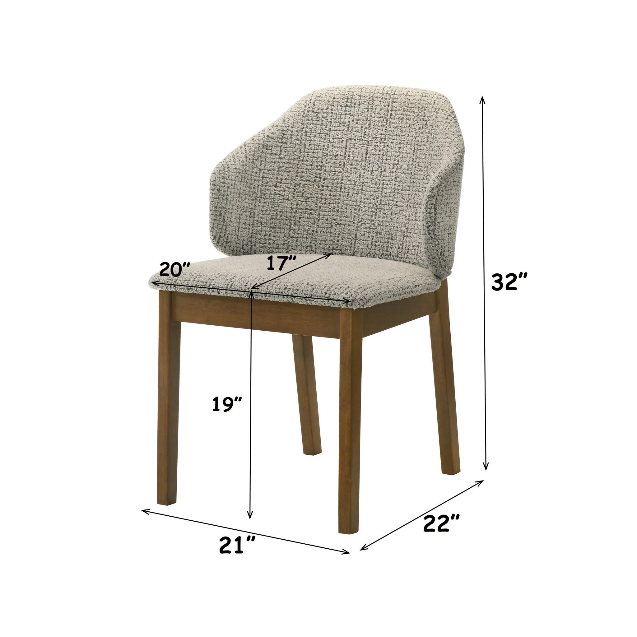 Oleia - Side Chair (Set of 2) - Multi / Walnut - Image 3
