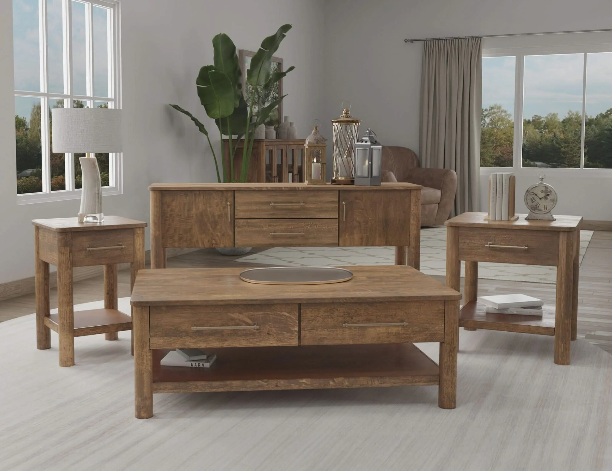 Olimpia - End Table - Towny Brown - Image 3