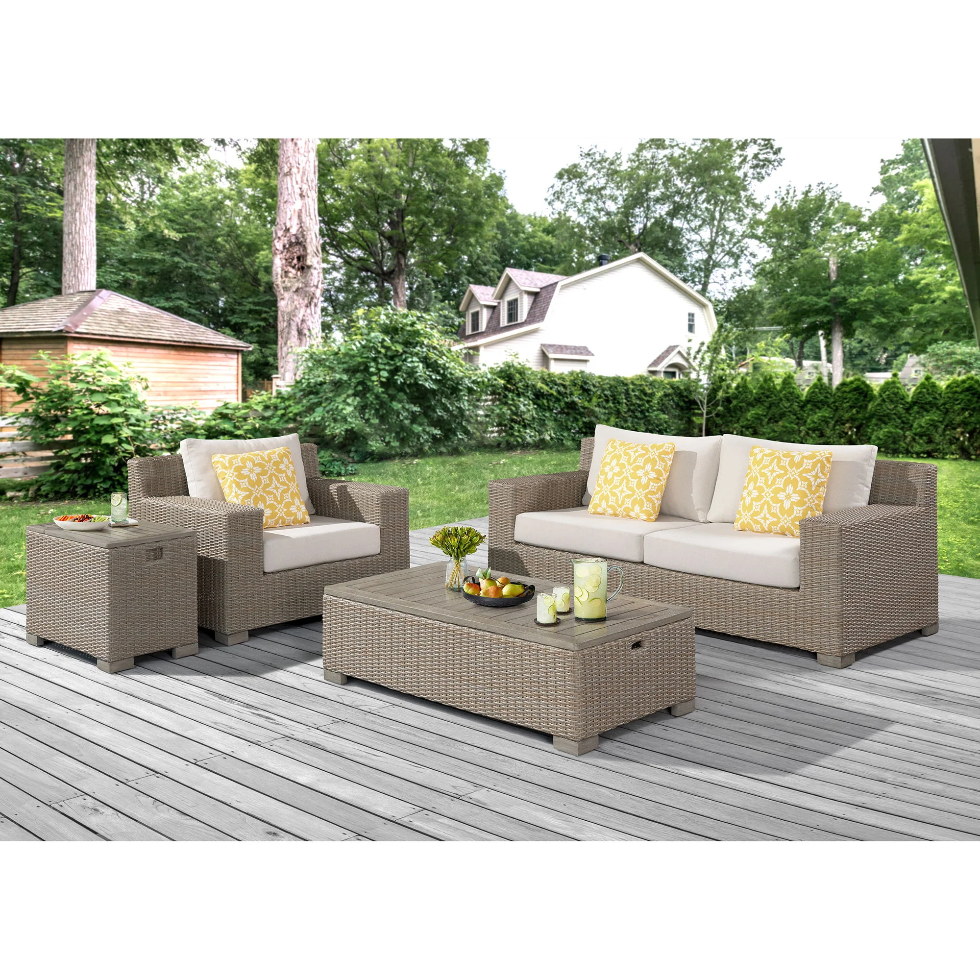 Ollie - Rectangular Coffee Table - Tan - Image 4