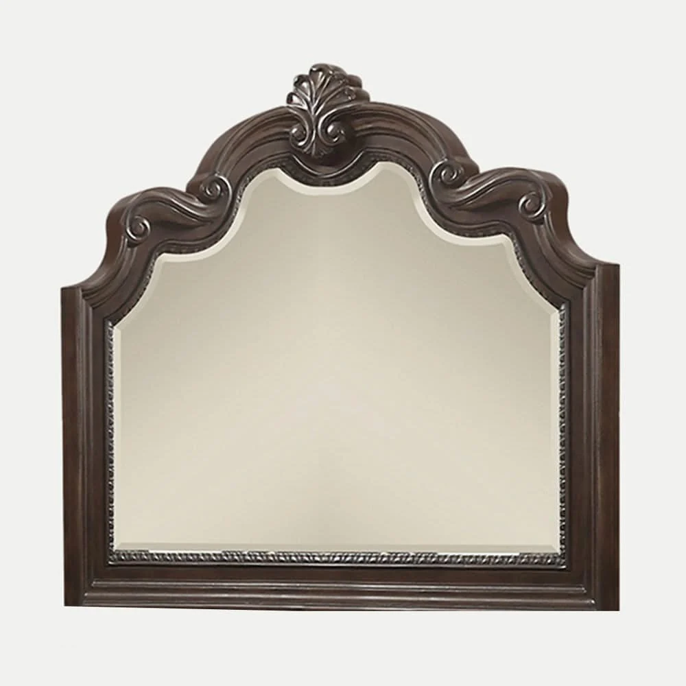 Ornate Mirror - Mahogany - Image 3
