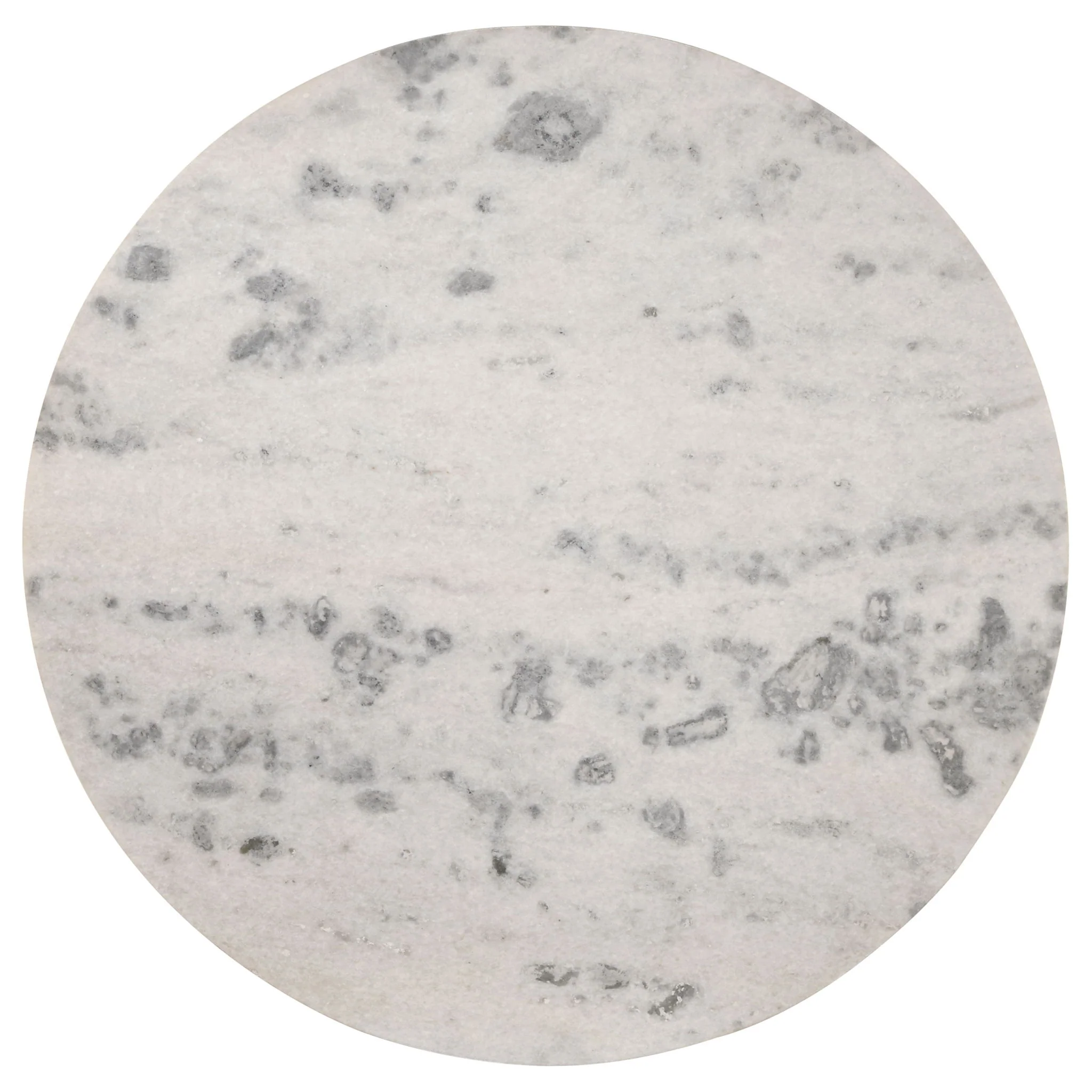 Ortega Round 46-inch Marble Top Wood Dining Table Natural - Image 2