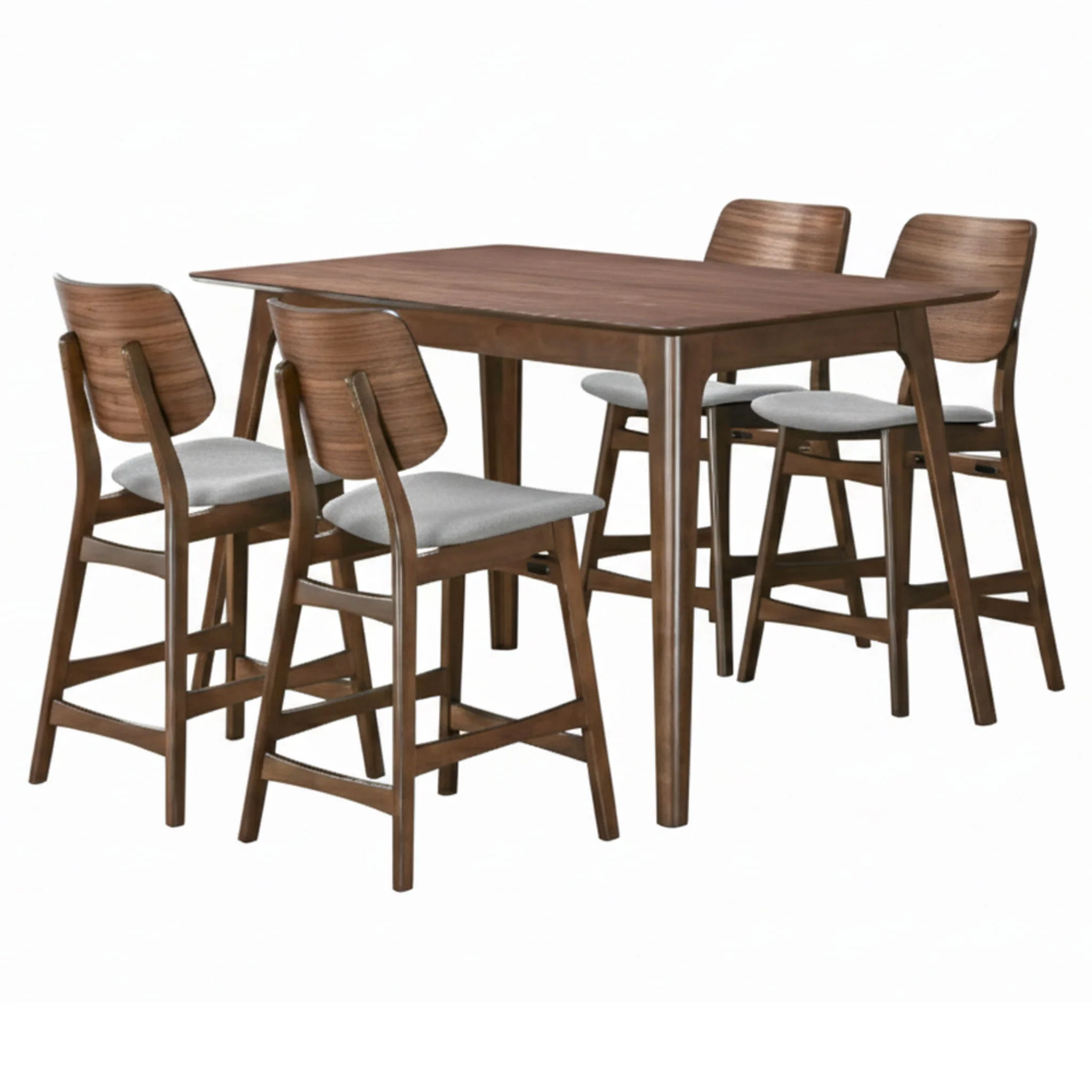 Oscar - Counter Table Set - Walnut - Image 2