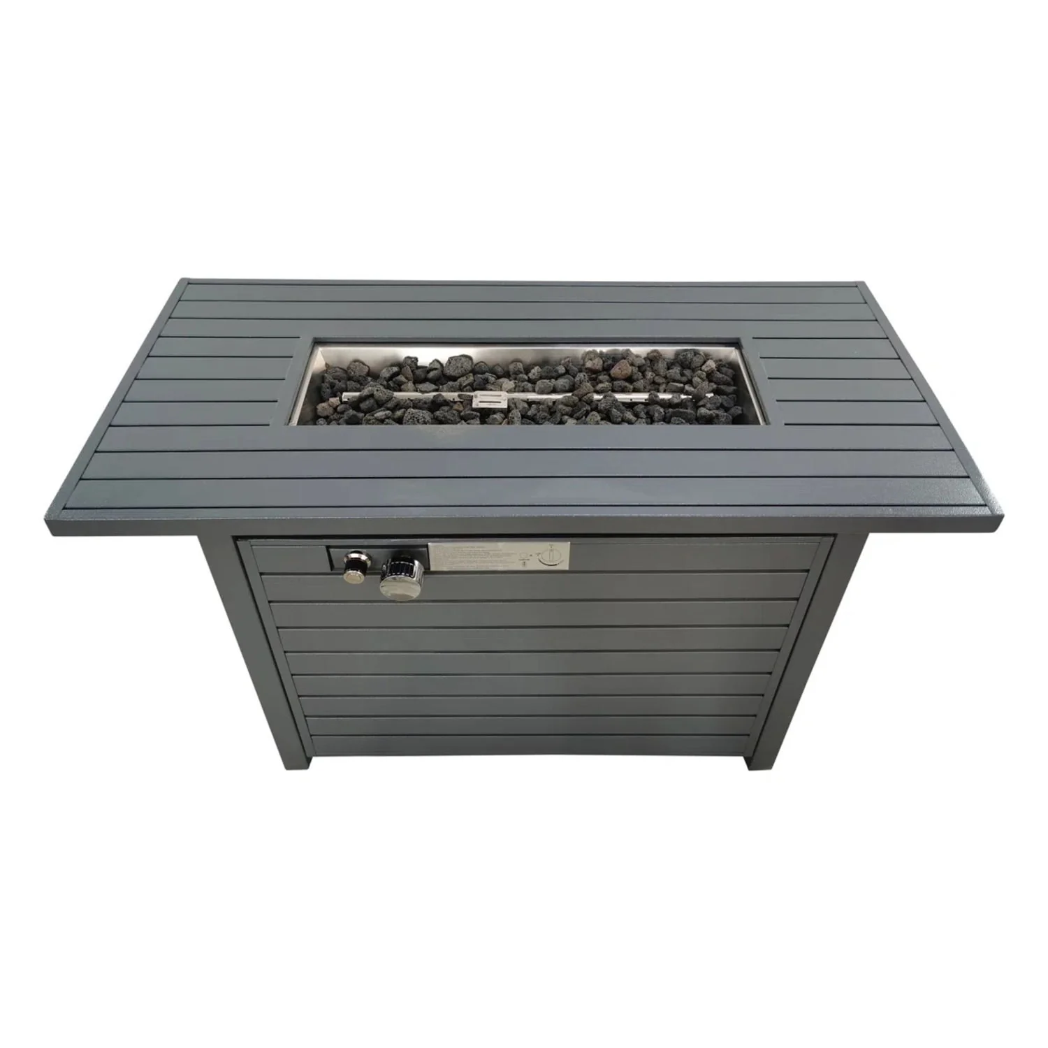 Outdoor Fire Pit Table With Lid Fuel Versatility - Image 2